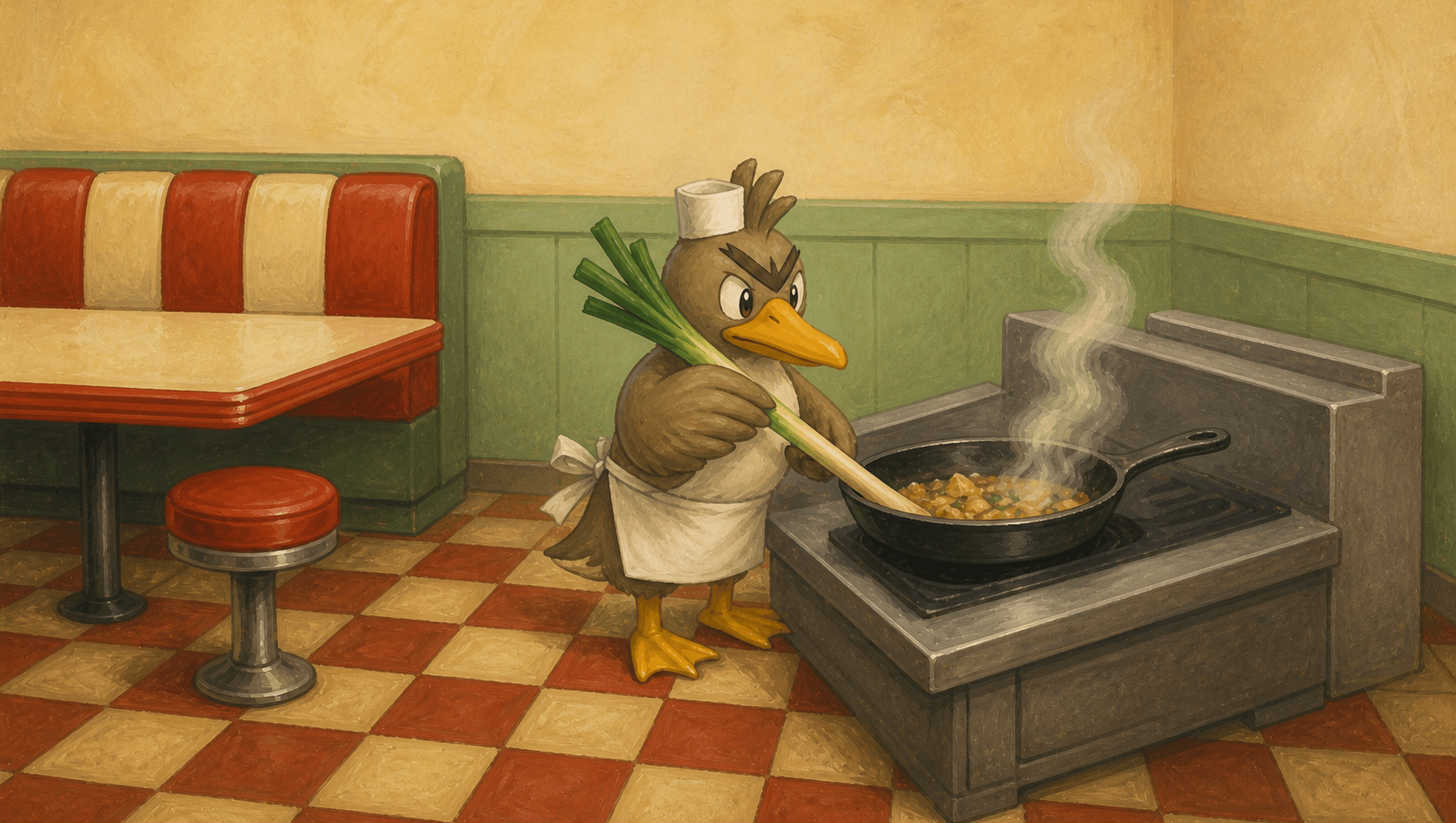 Farfetch'd Line Cook Large mat artwork