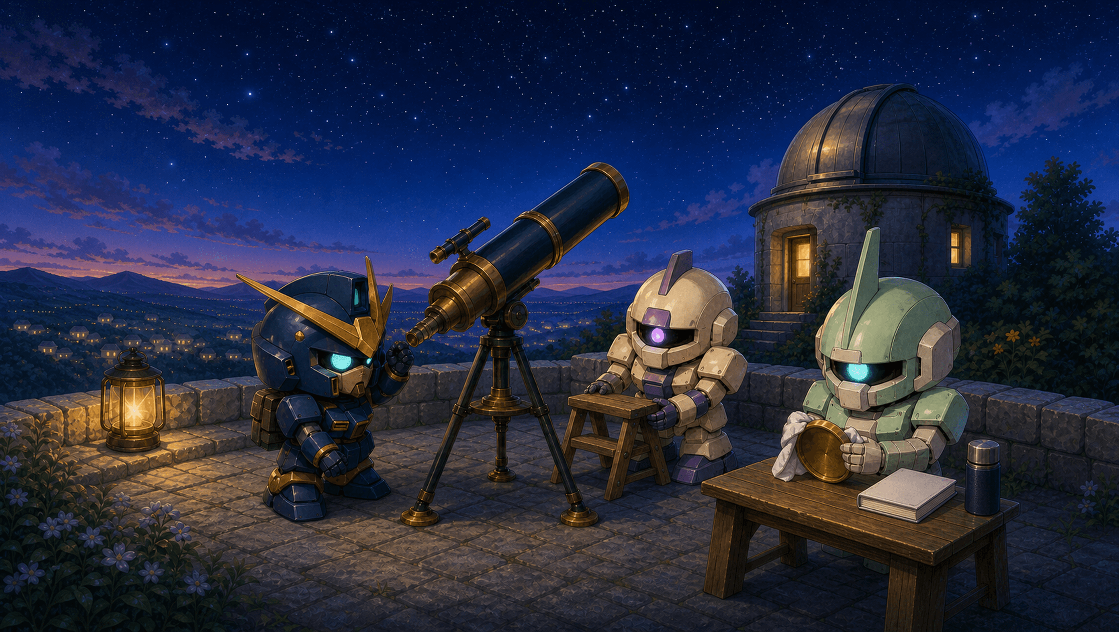 Observatory Night Shift Large mat artwork