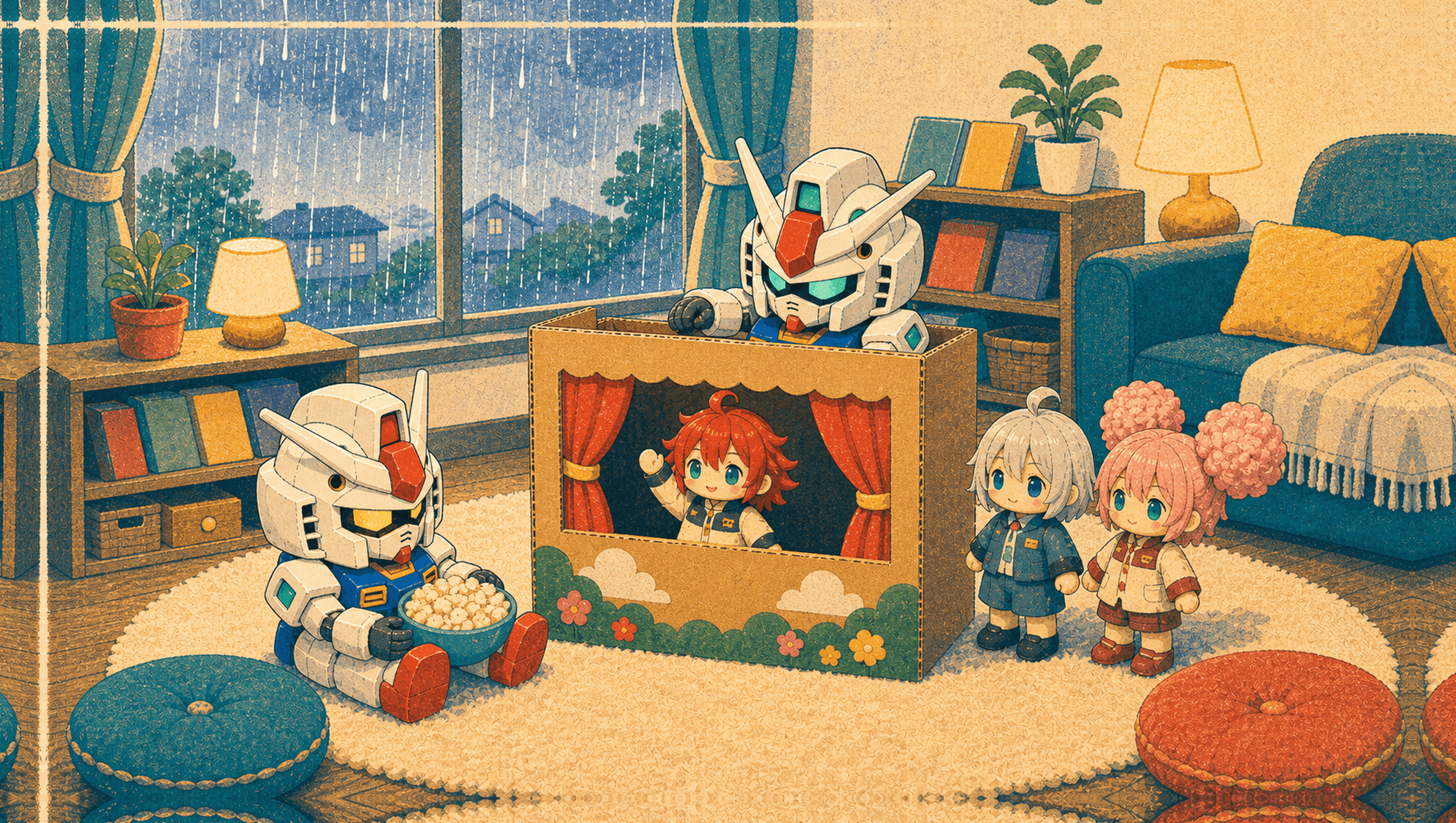 Riso Puppet Large mat artwork