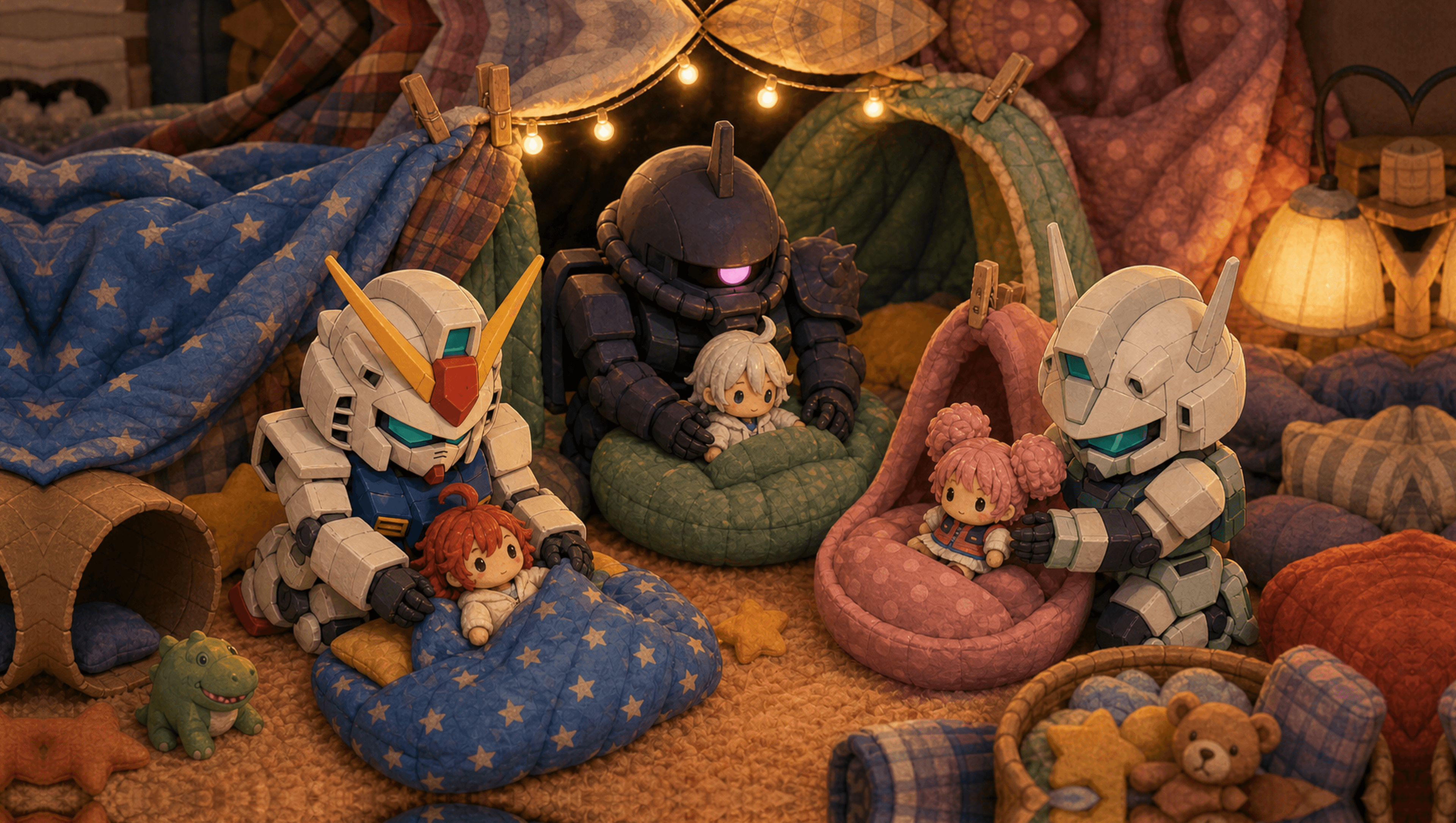 Blanket Fort Claymation Large mat artwork