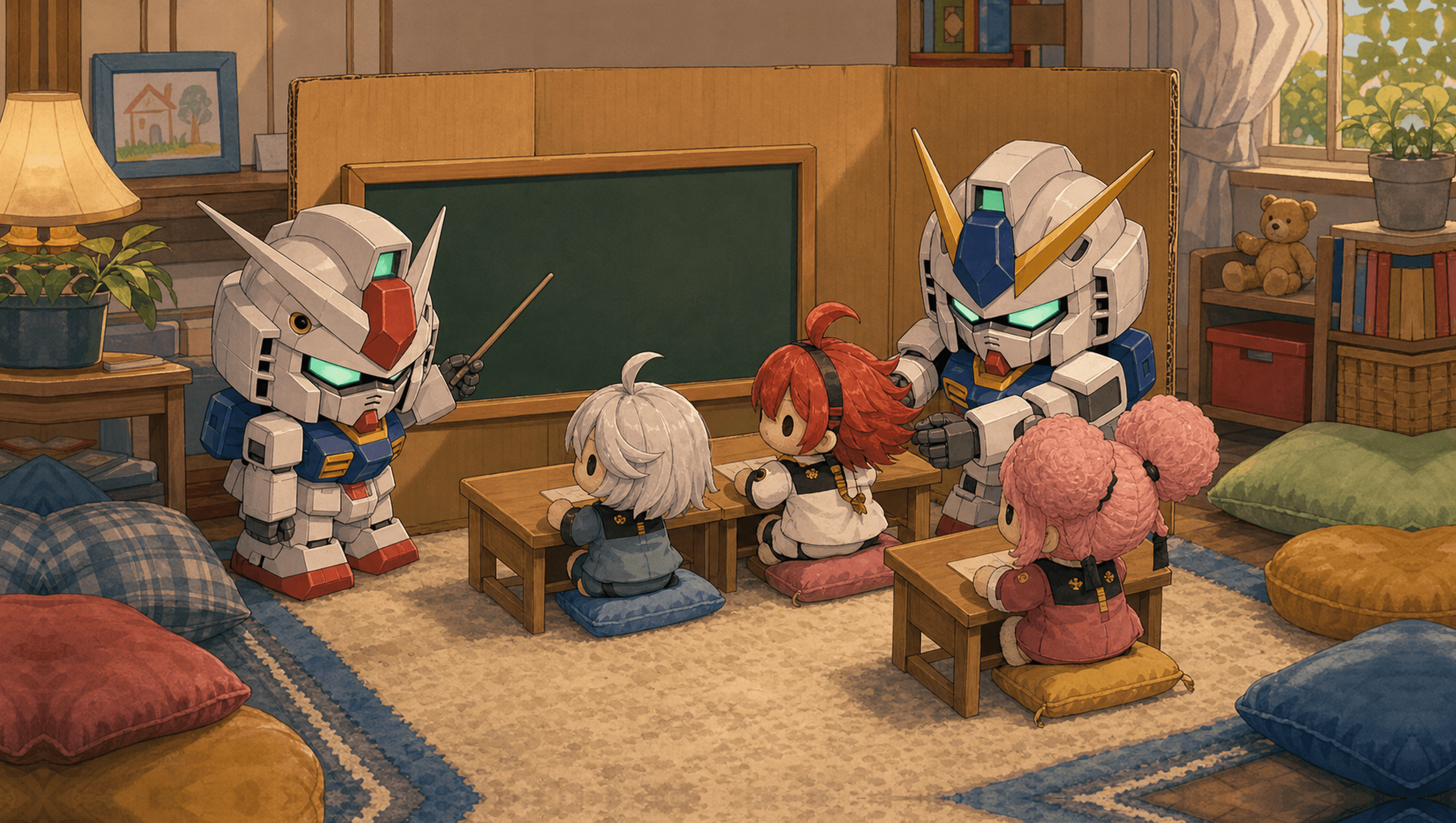 Pretend Classroom Large mat artwork