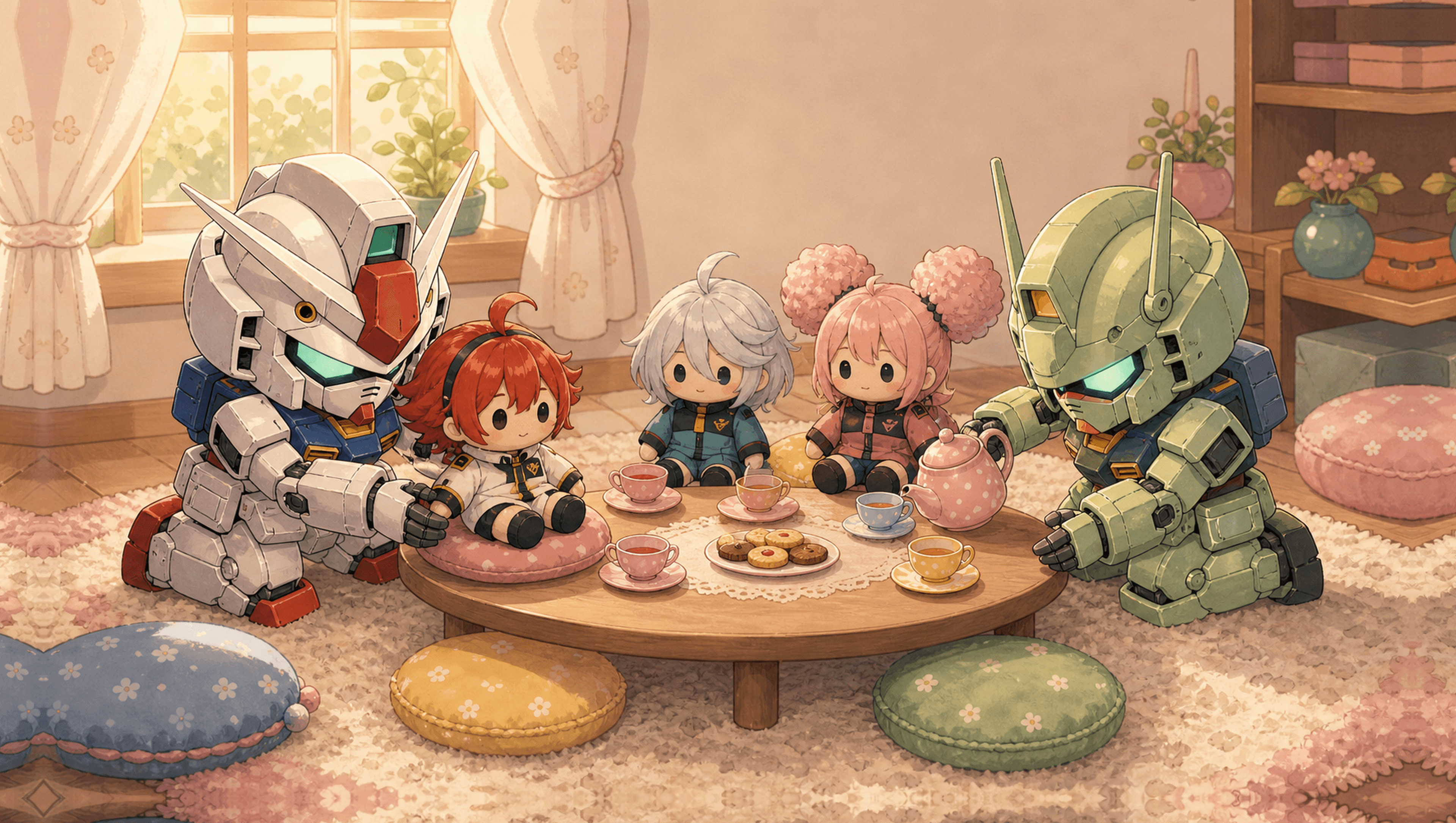 Tea Party Large mat artwork