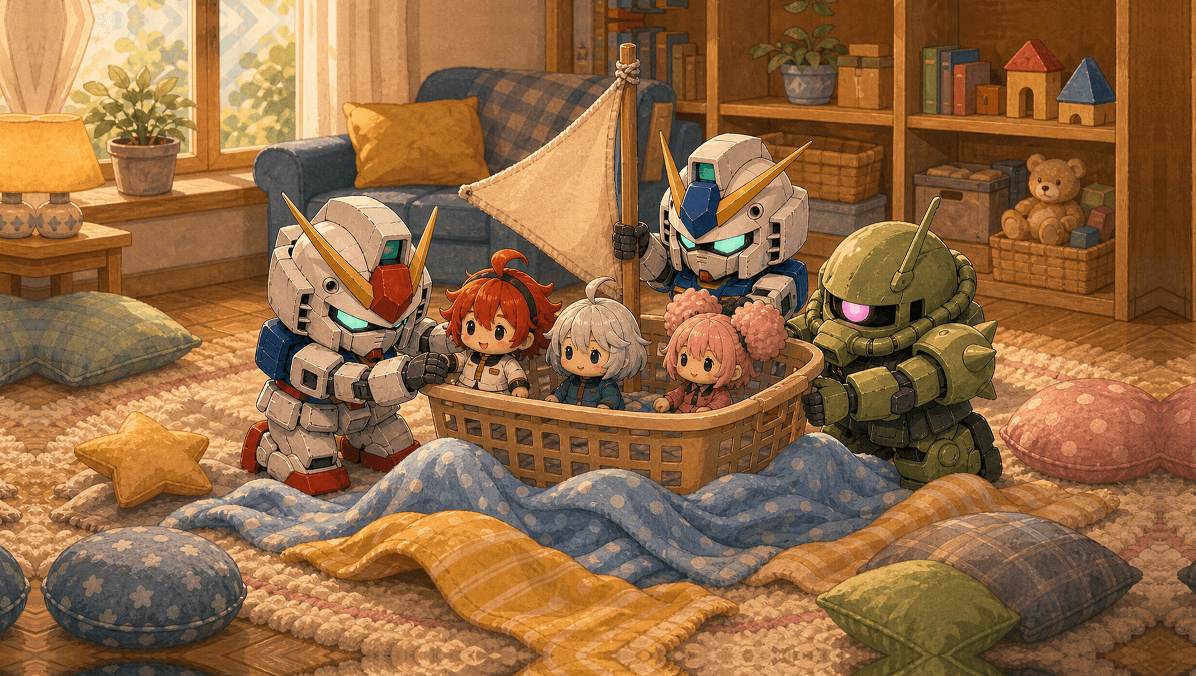 Basket Boat Large mat artwork