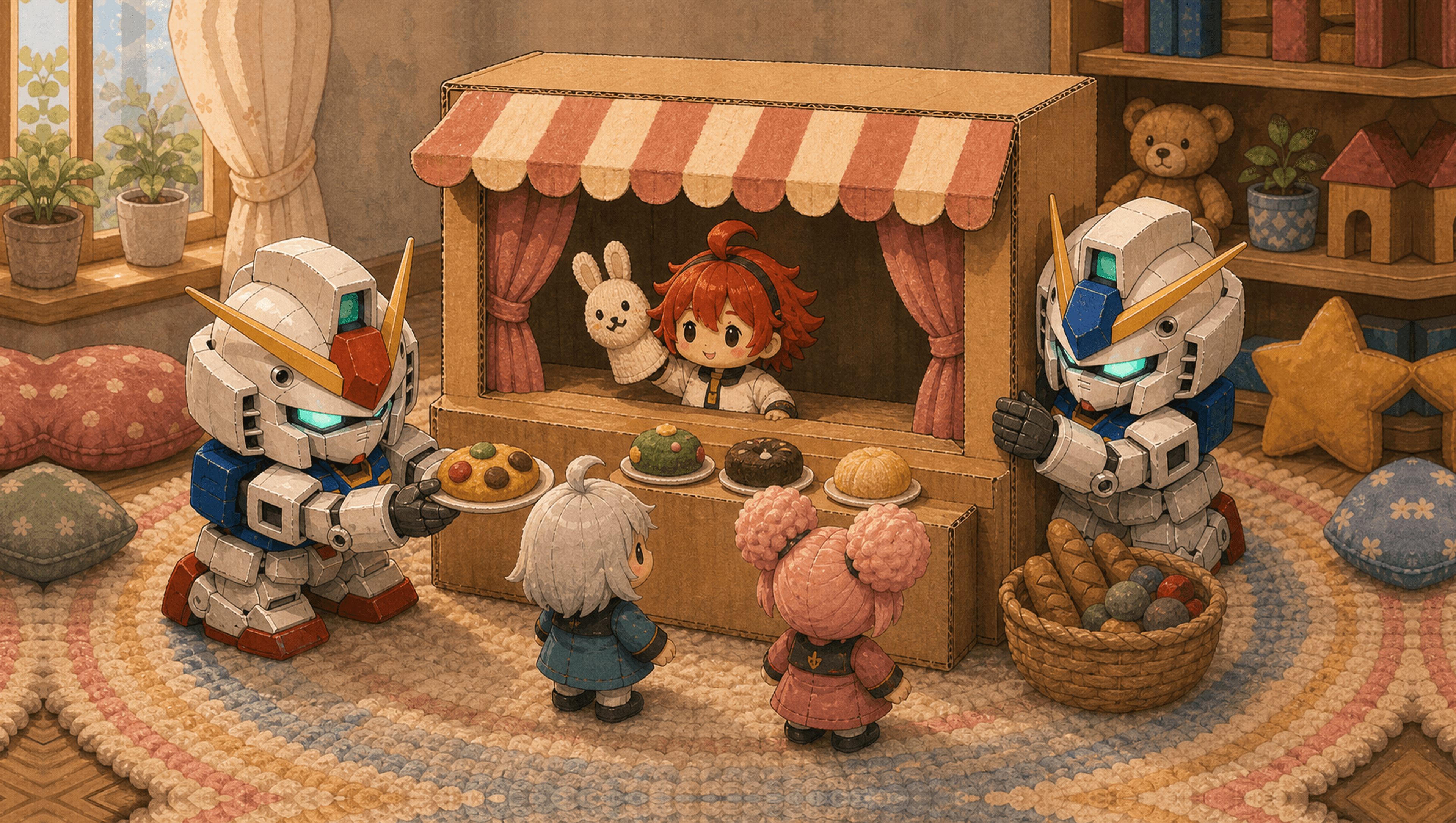 Puppet Bakery Large mat artwork
