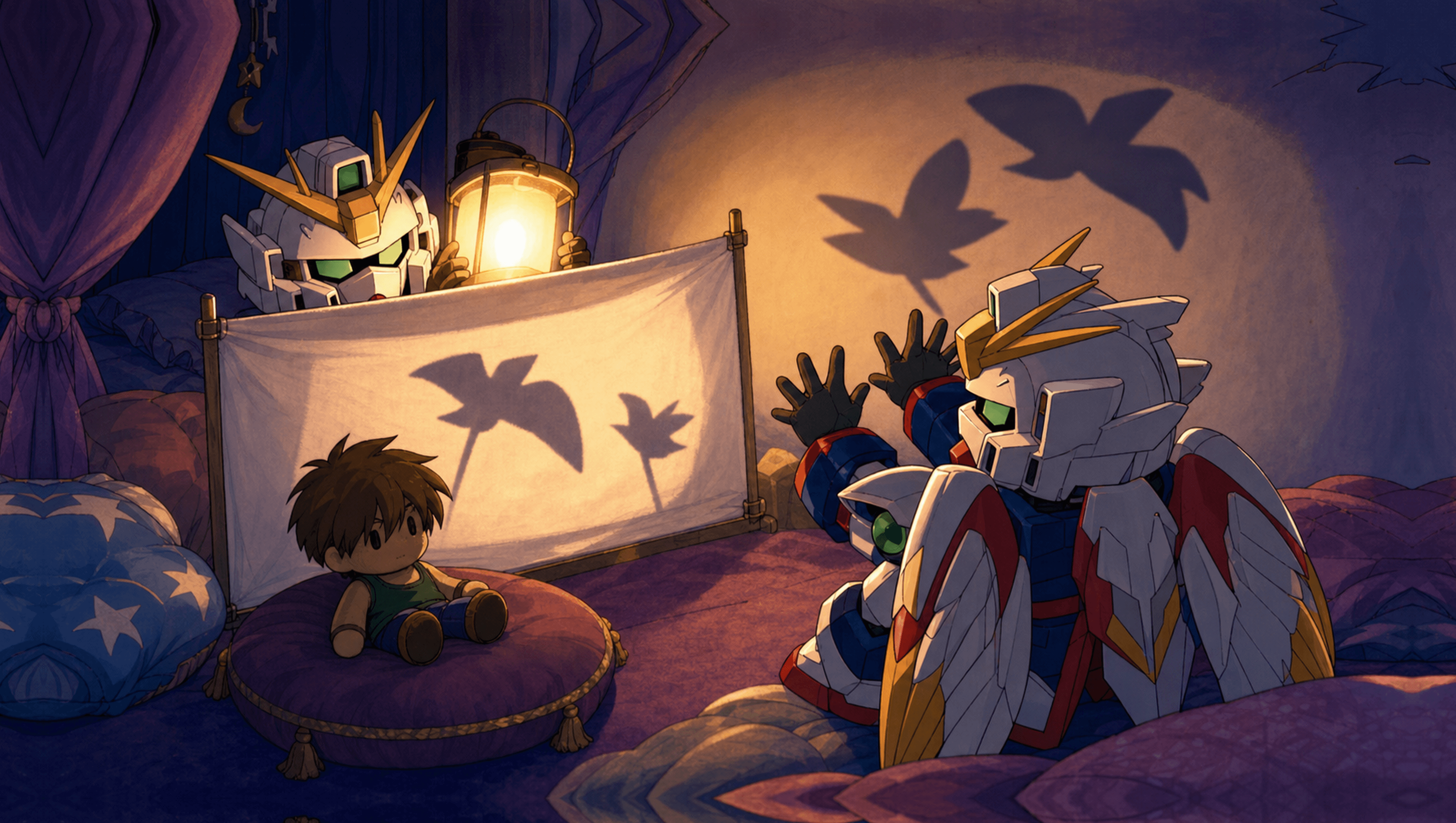 Wing Shadow Theater Large mat artwork