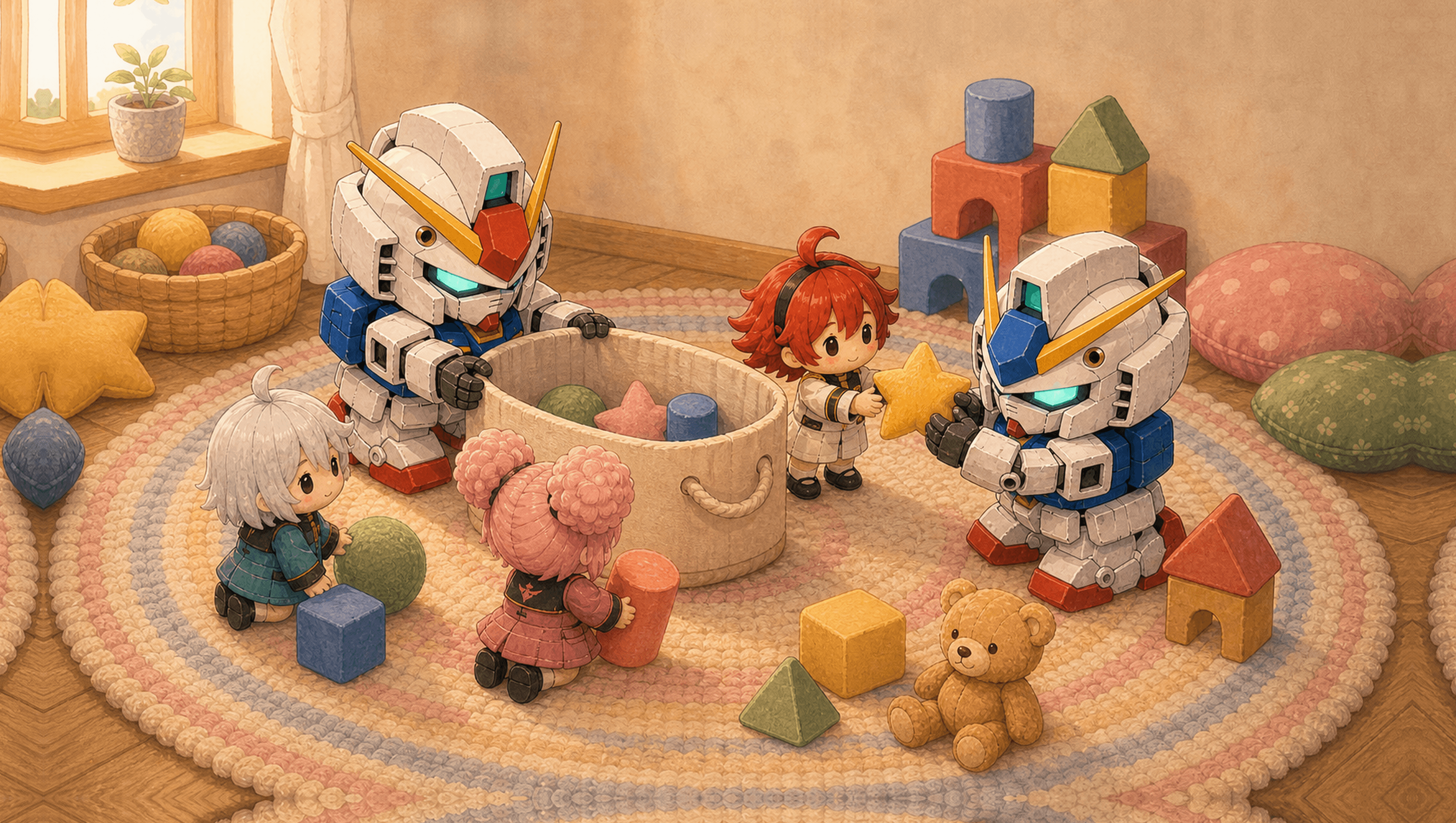 Toy Cleanup Large mat artwork