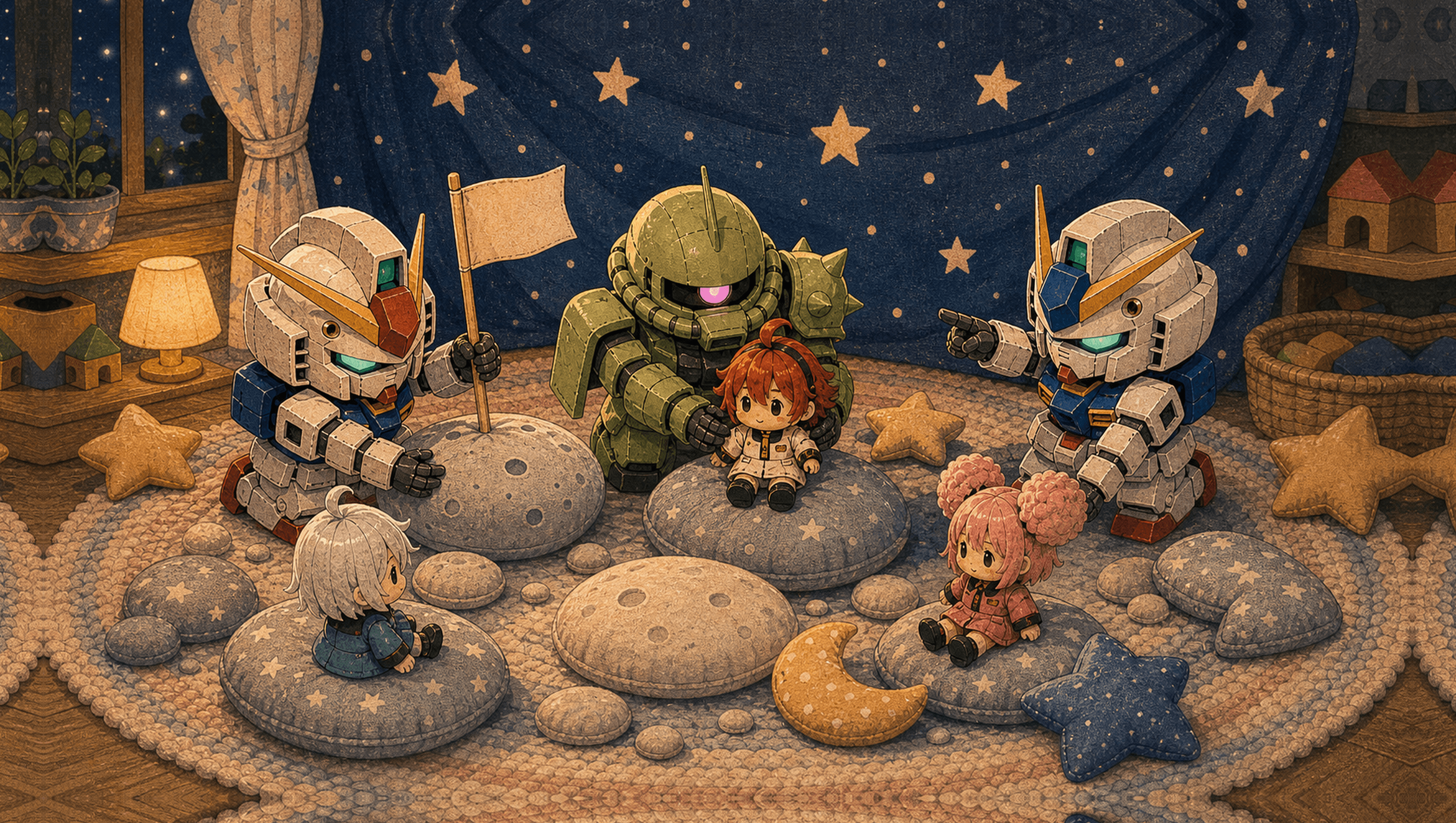 Moon Pillow Large mat artwork