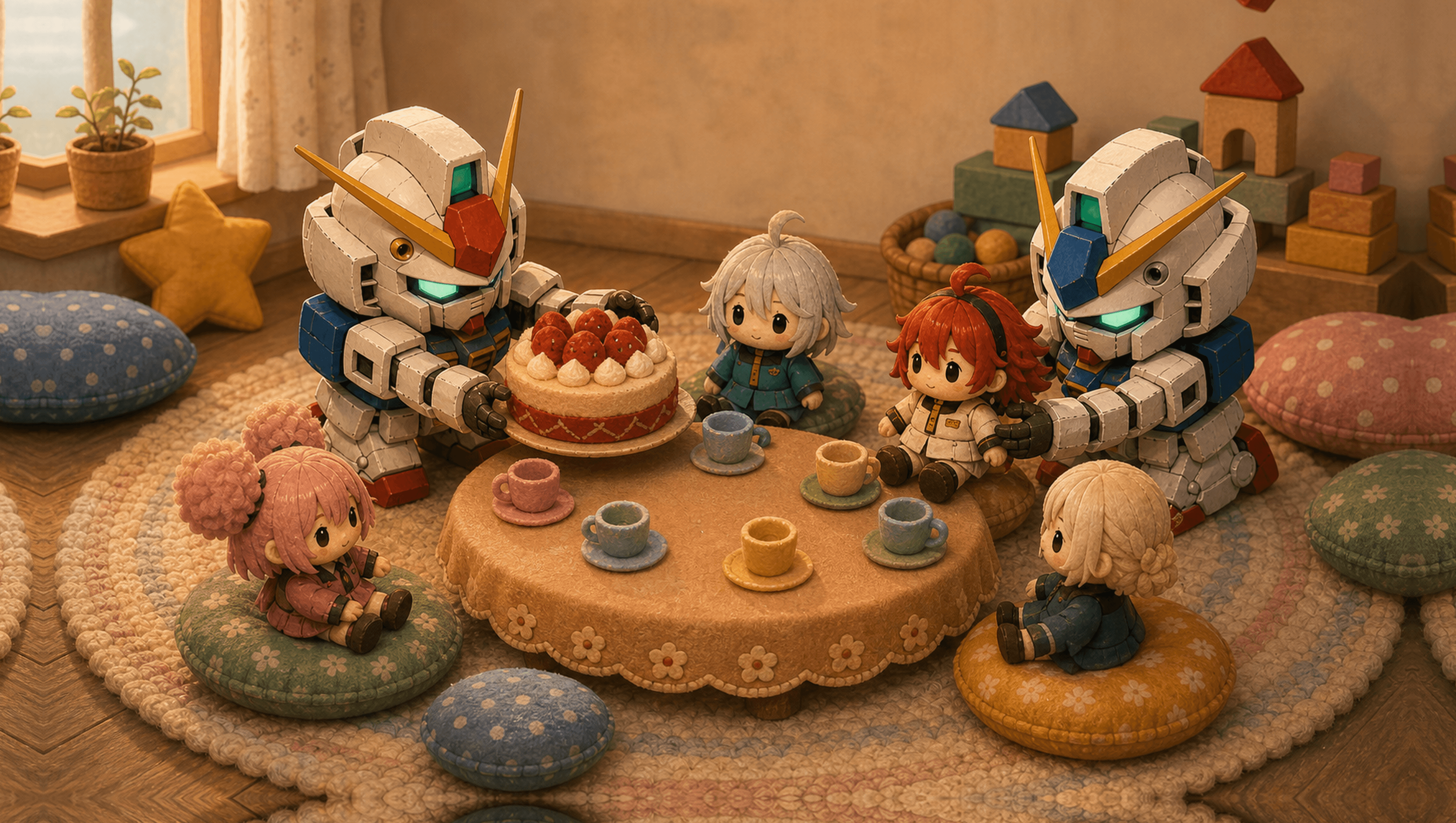 Birthday Table Large mat artwork
