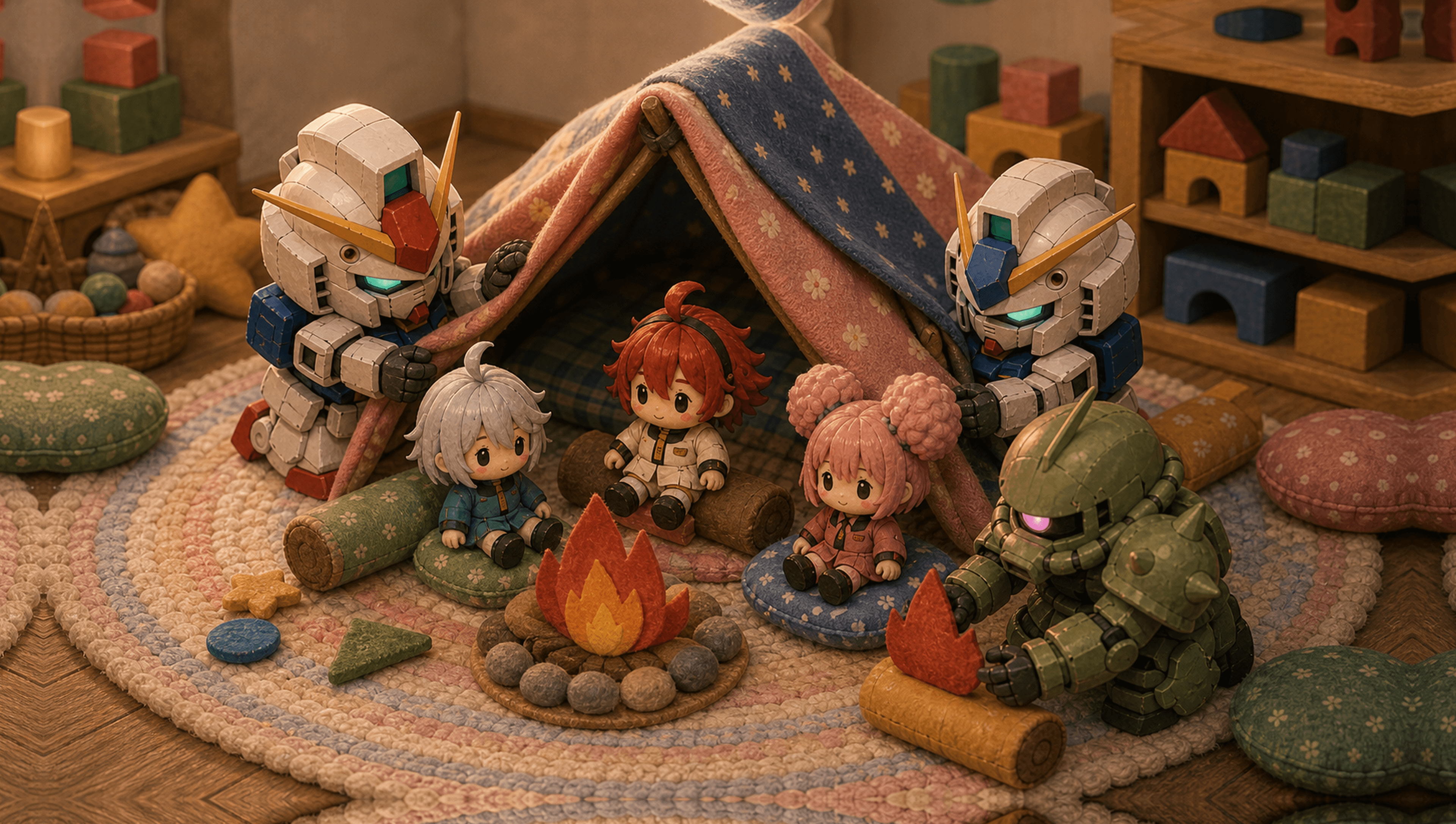 Blanket Campsite Large mat artwork