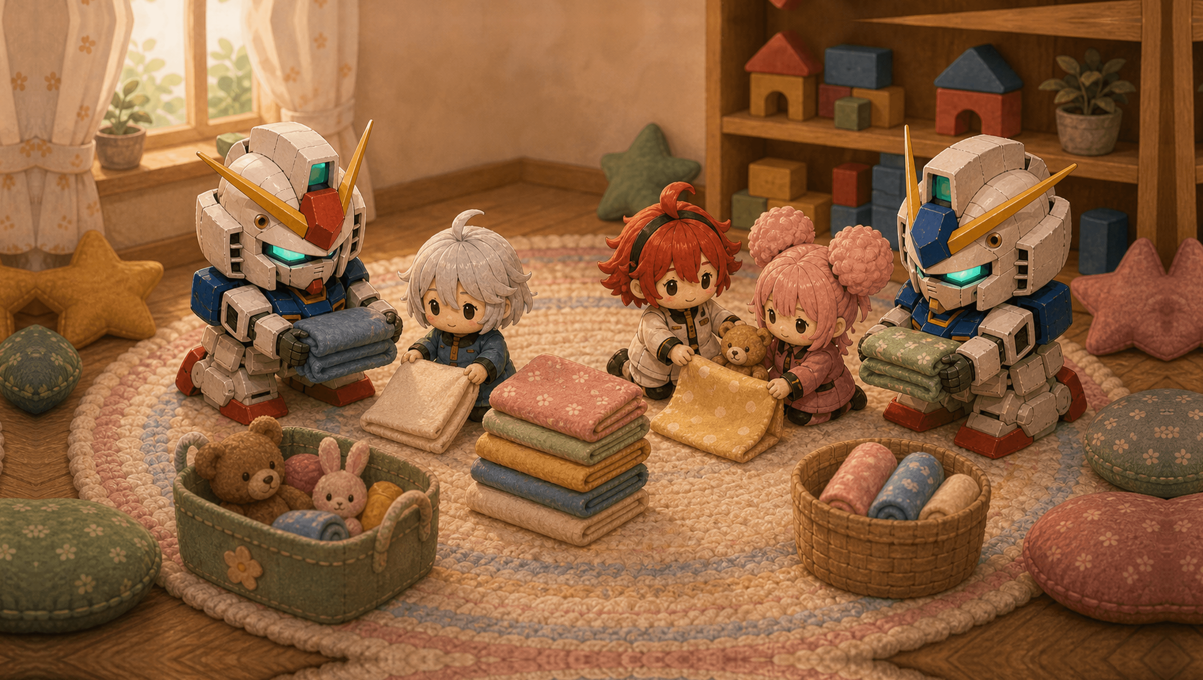 Blanket Folding Large mat artwork