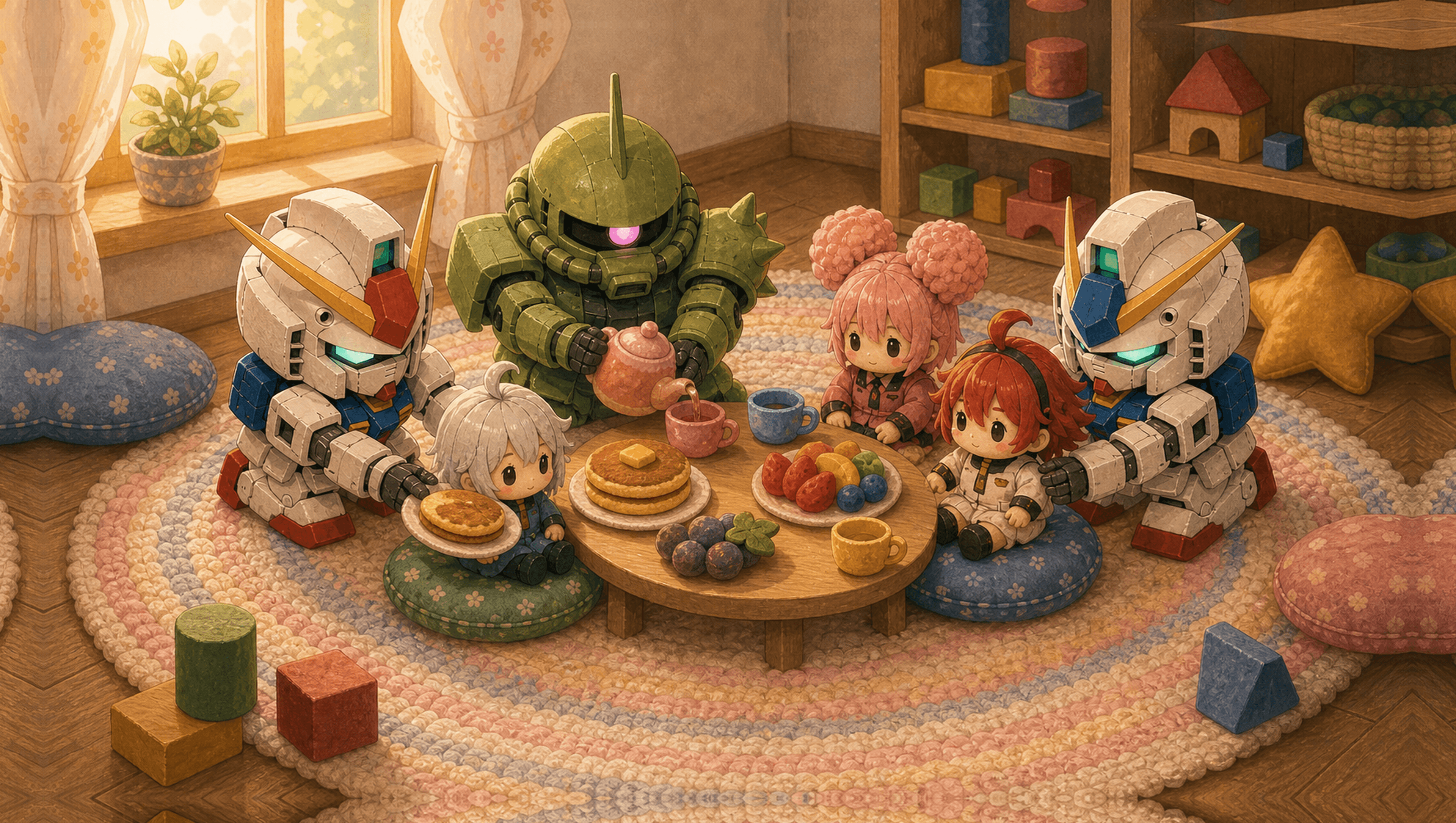 Felt Breakfast Large mat artwork