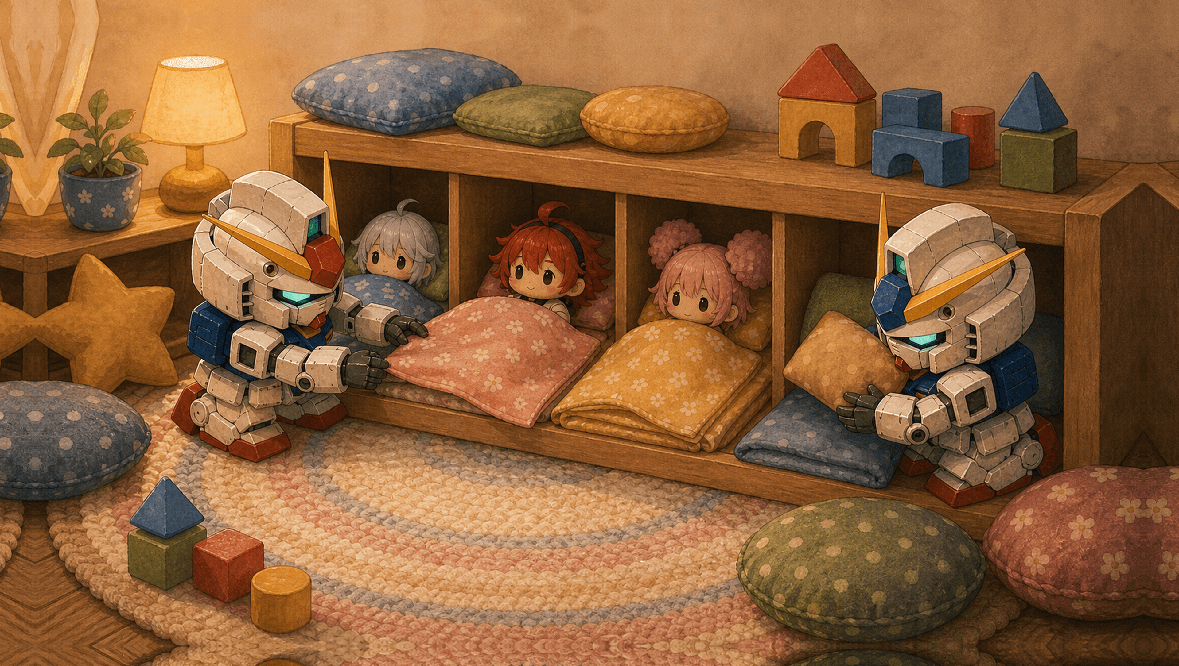 Doll Nap Shelf Large mat artwork