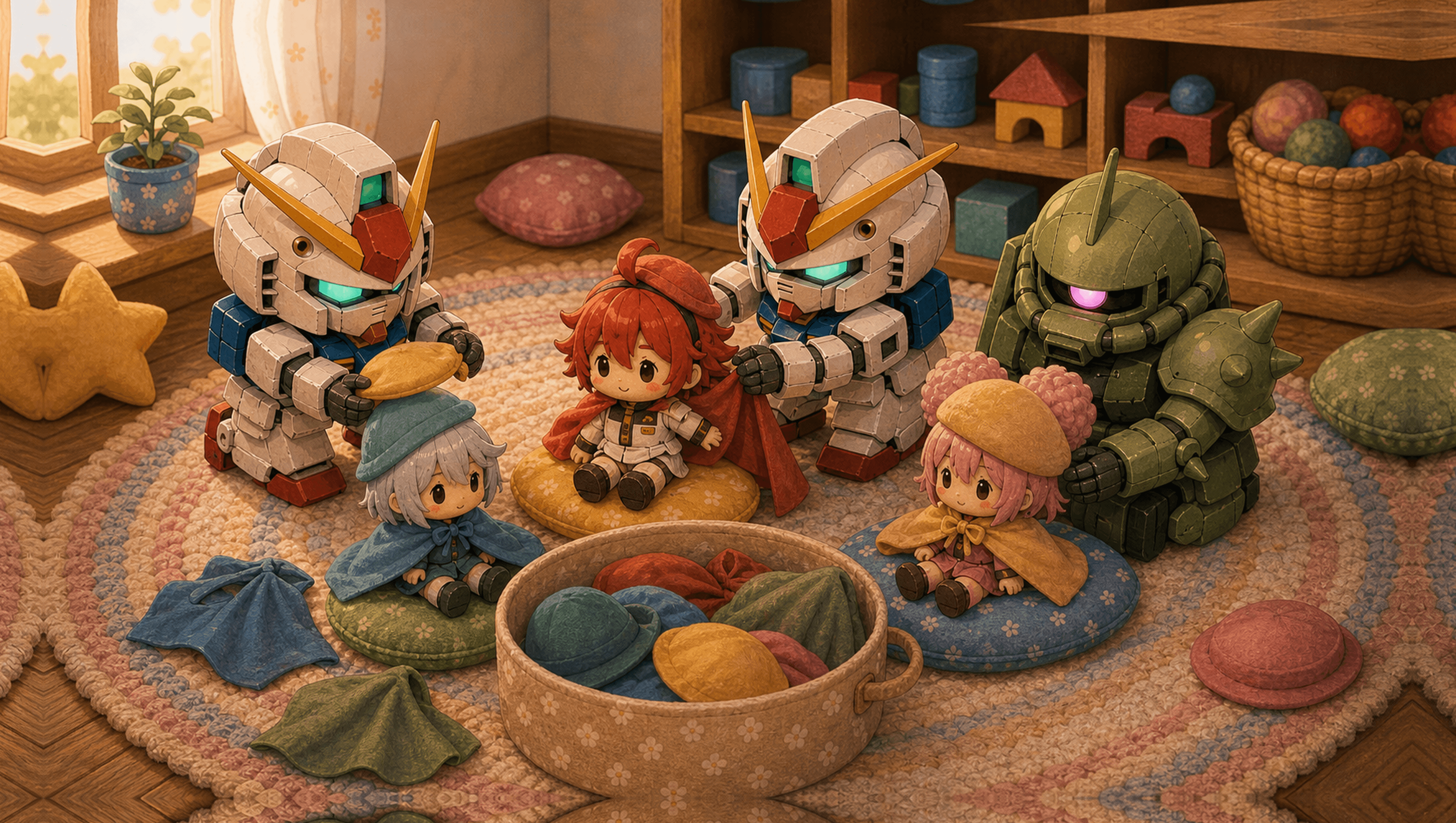 Dressup Hats Large mat artwork