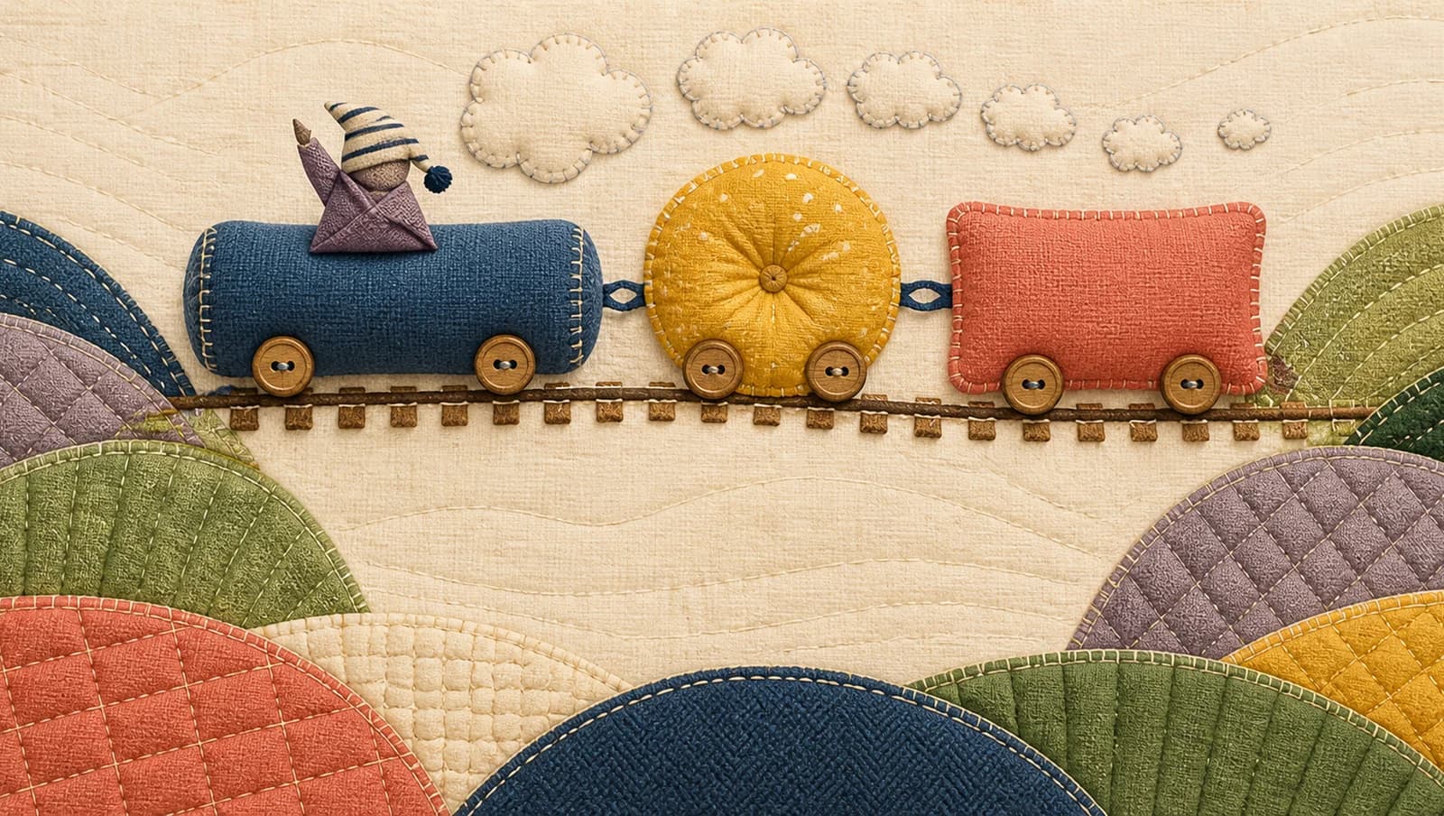 Afternoon Nap Railway mat artwork