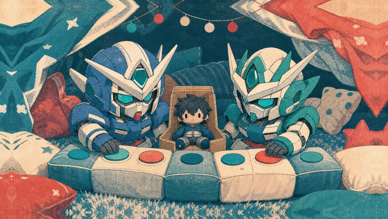 Blanket Spaceship Control Room mat artwork