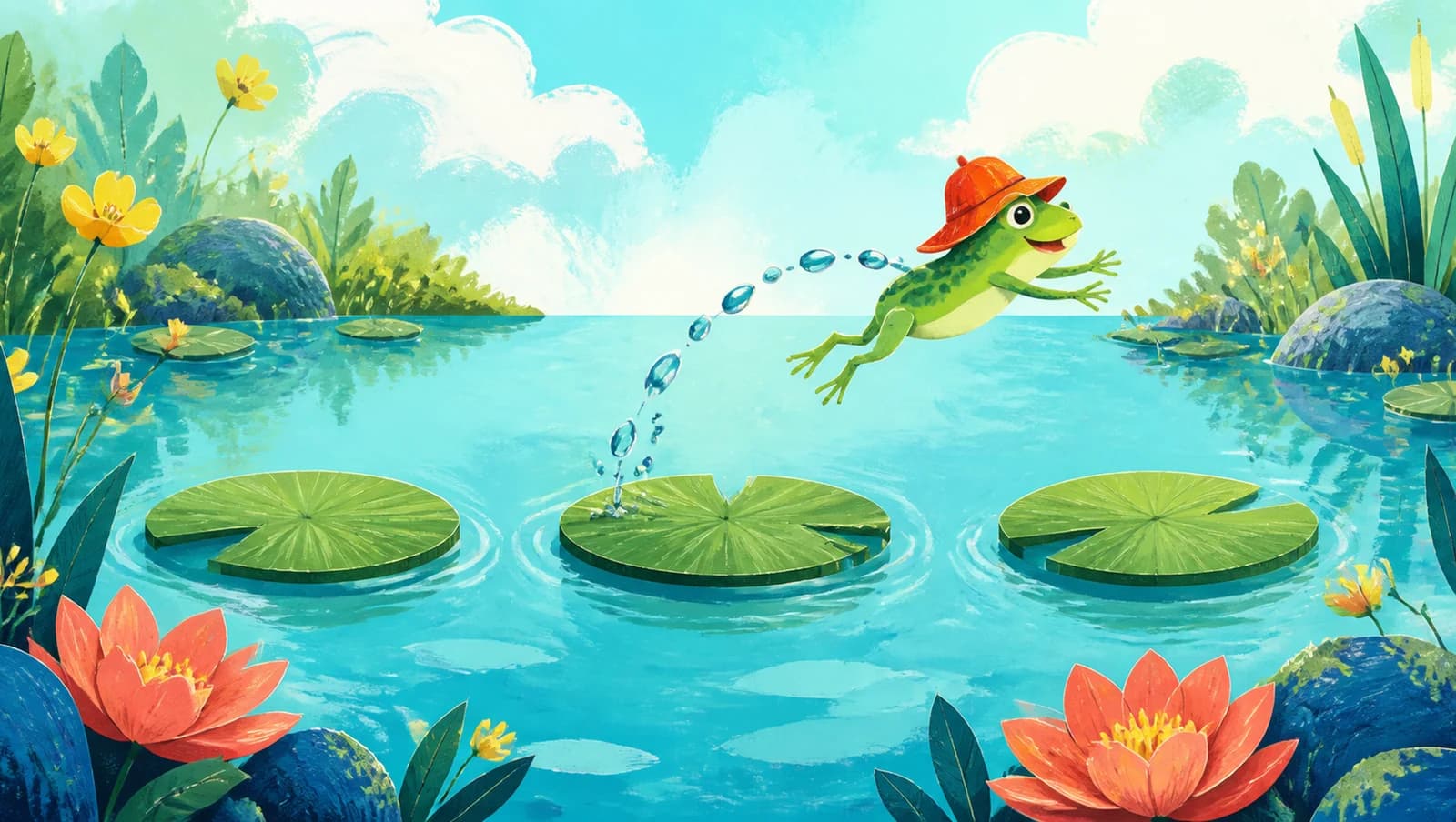 Buffering Pond mat artwork