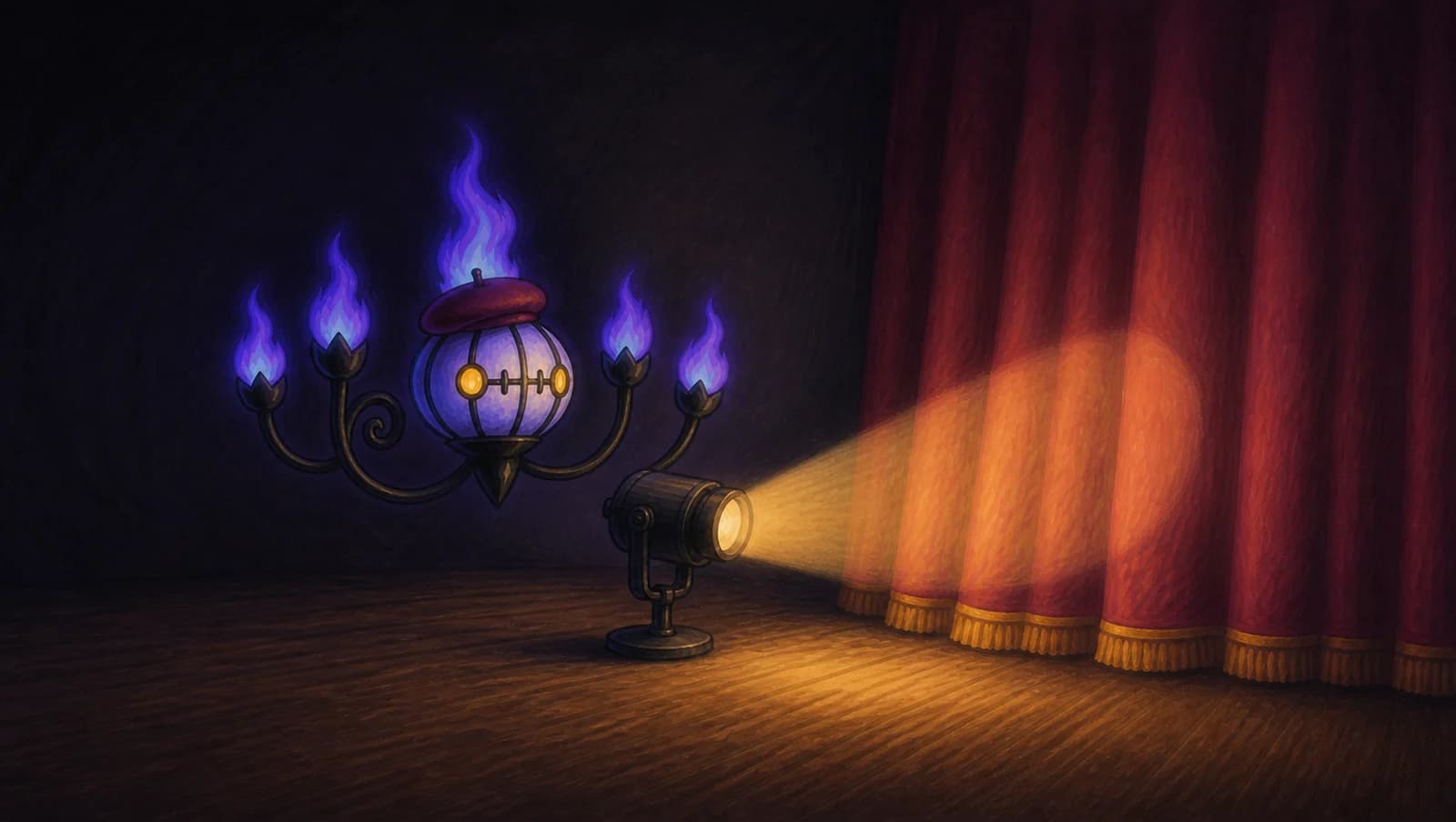 Chandelure Stage Lighting mat artwork