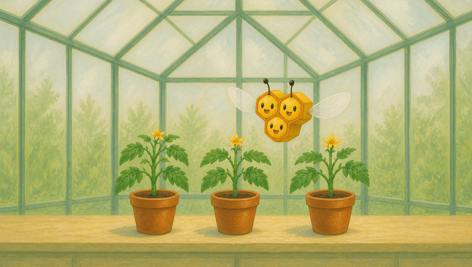 Combee Greenhouse Worker mat artwork