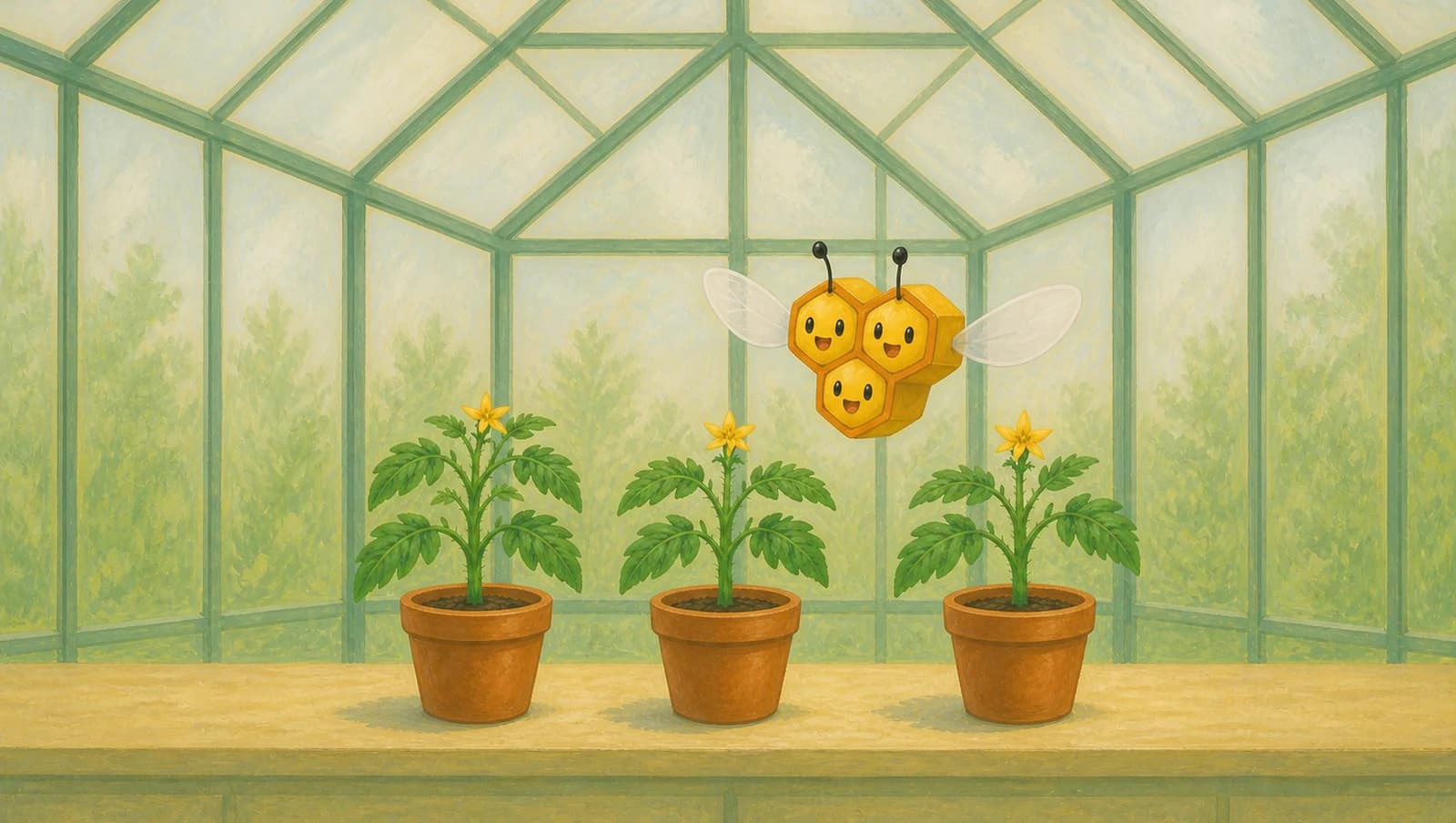 Combee Greenhouse Worker mat artwork