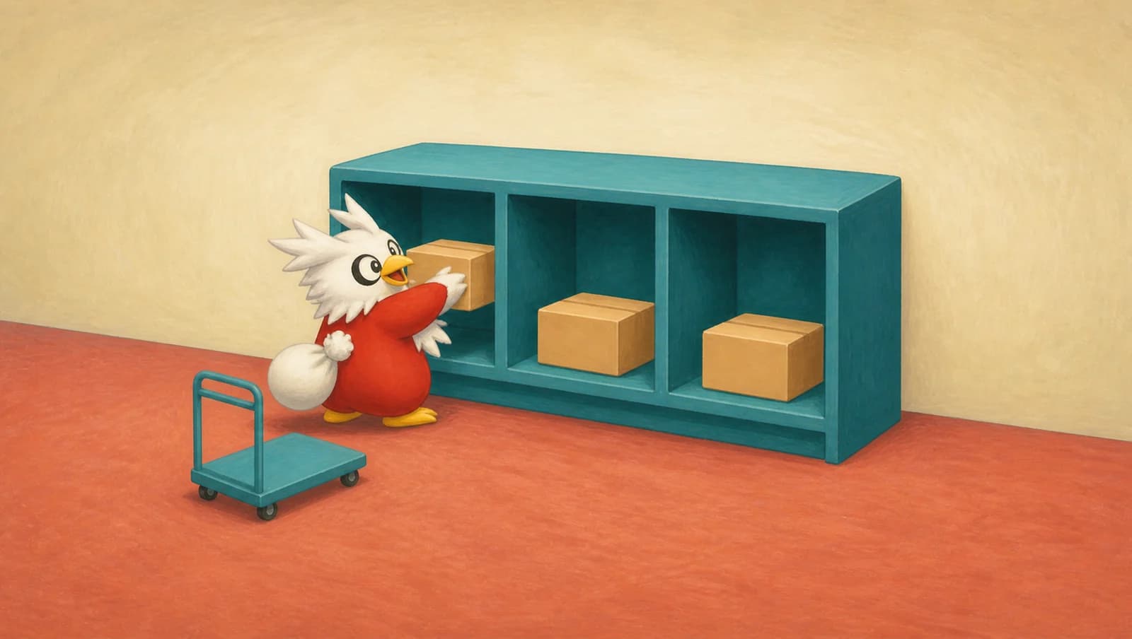 Delibird Mail Sorter mat artwork