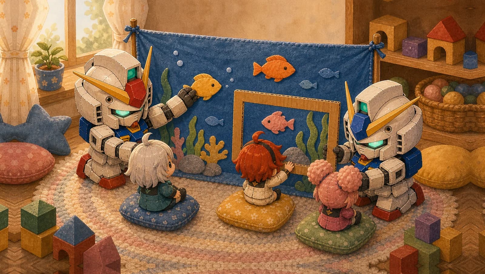 Felt Aquarium Field Trip mat artwork
