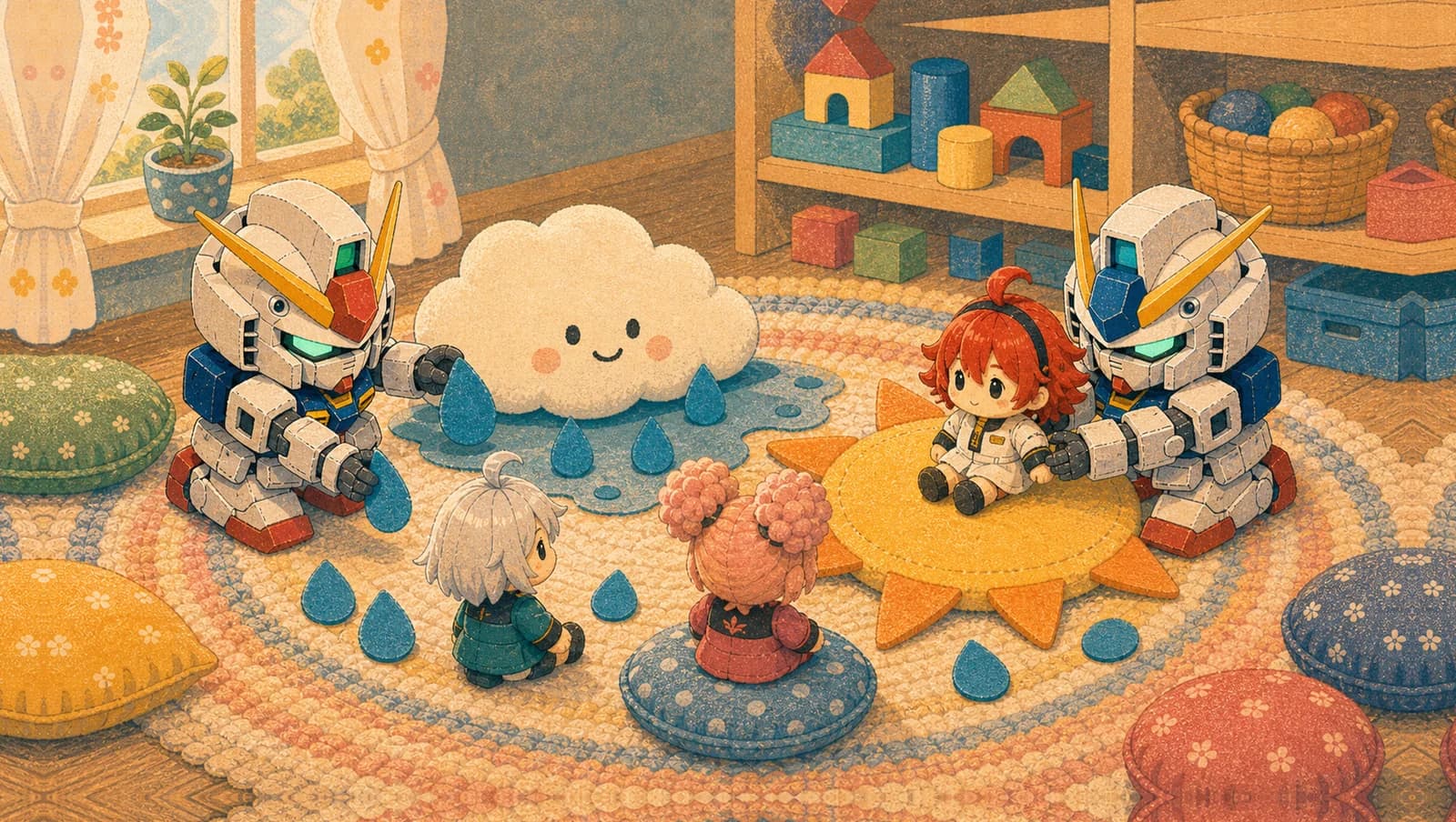 Felt Weather Station mat artwork