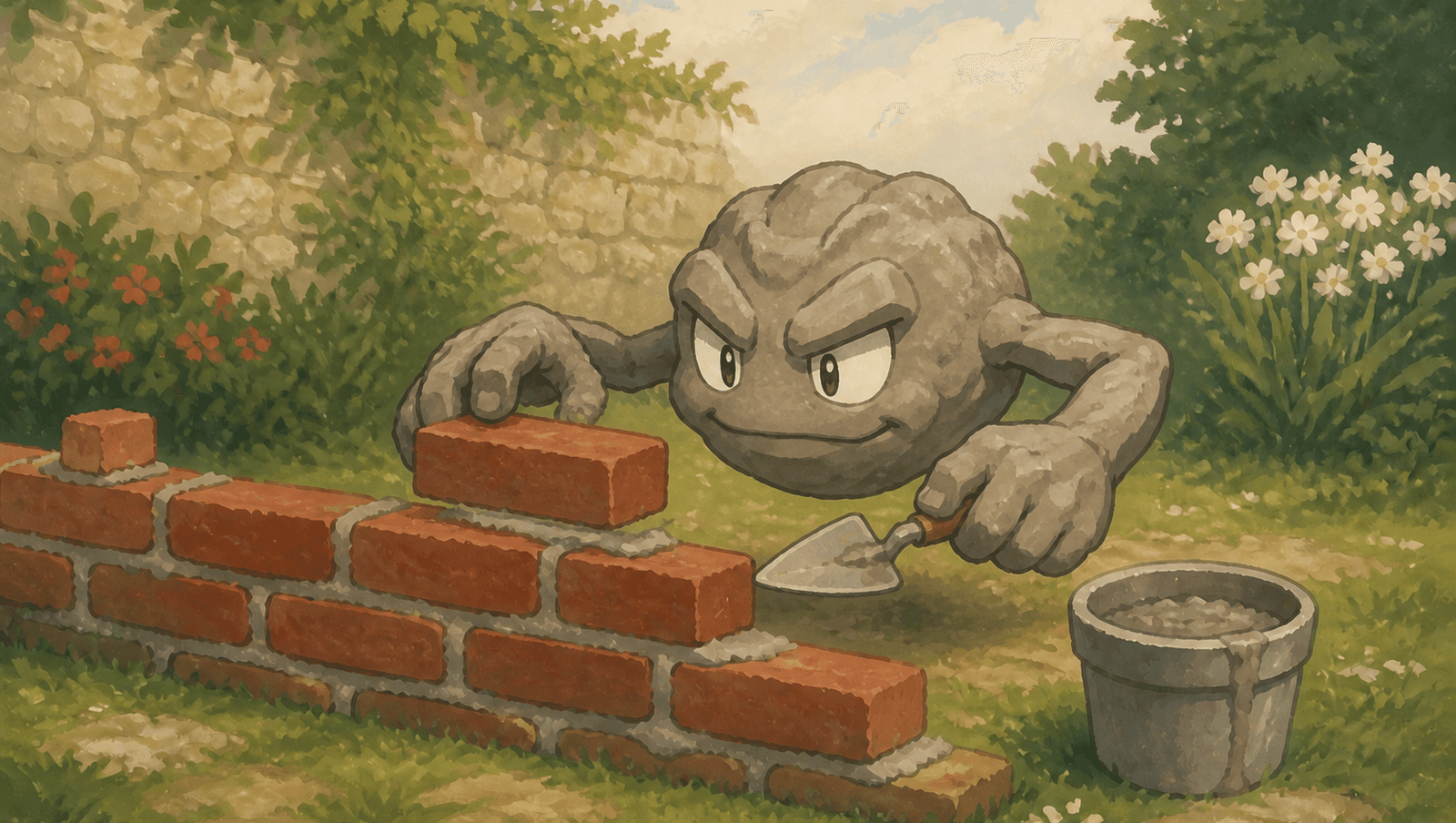 Geodude Bricklayer mat artwork