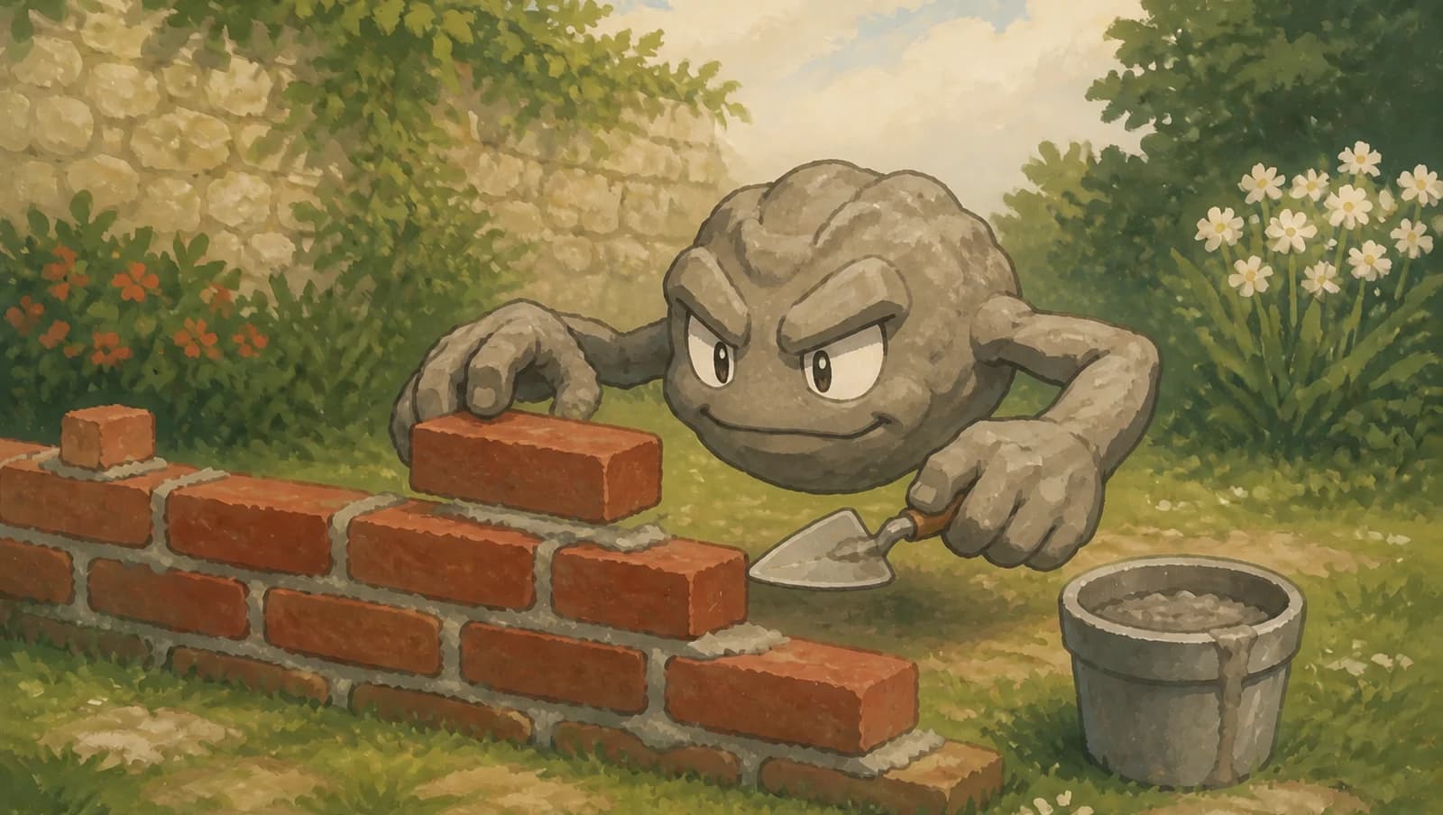 Geodude Bricklayer mat artwork