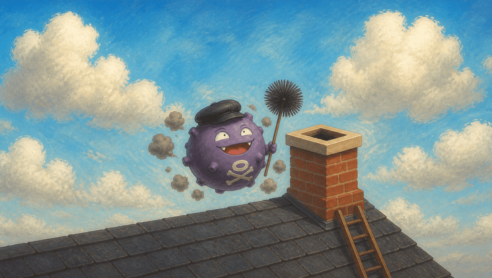 Koffing Chimney Sweep mat artwork