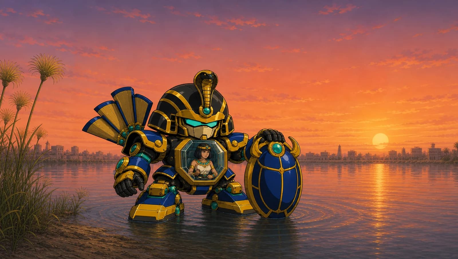The Last Pharaoh’s First Mobile Suit mat artwork