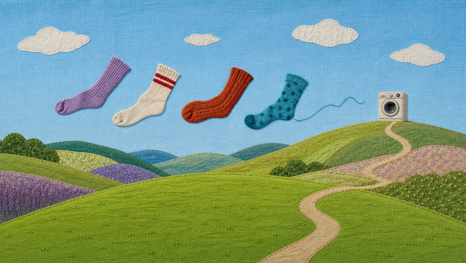 Lost Sock Migration mat artwork