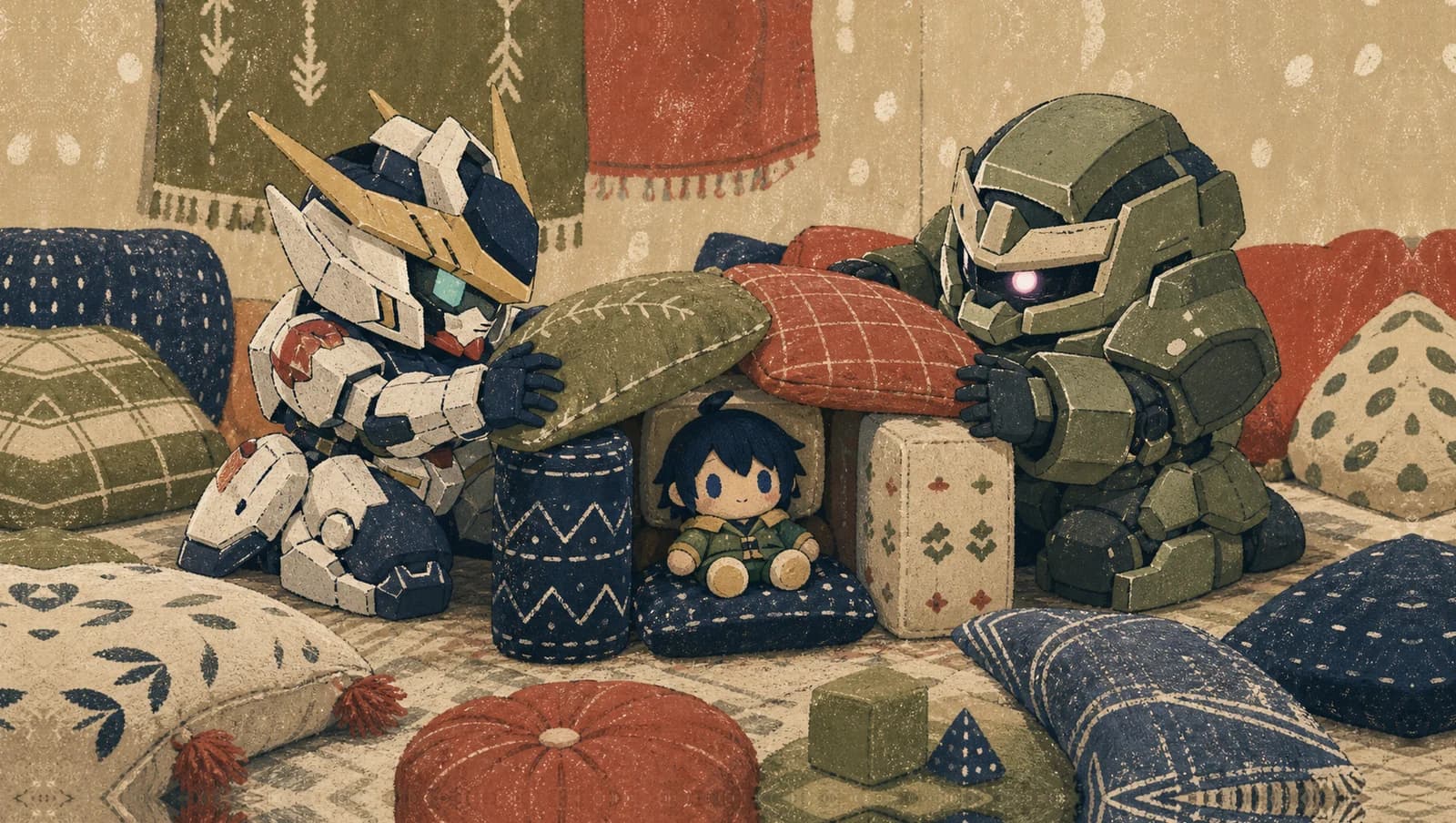 Pillow Fort Construction mat artwork