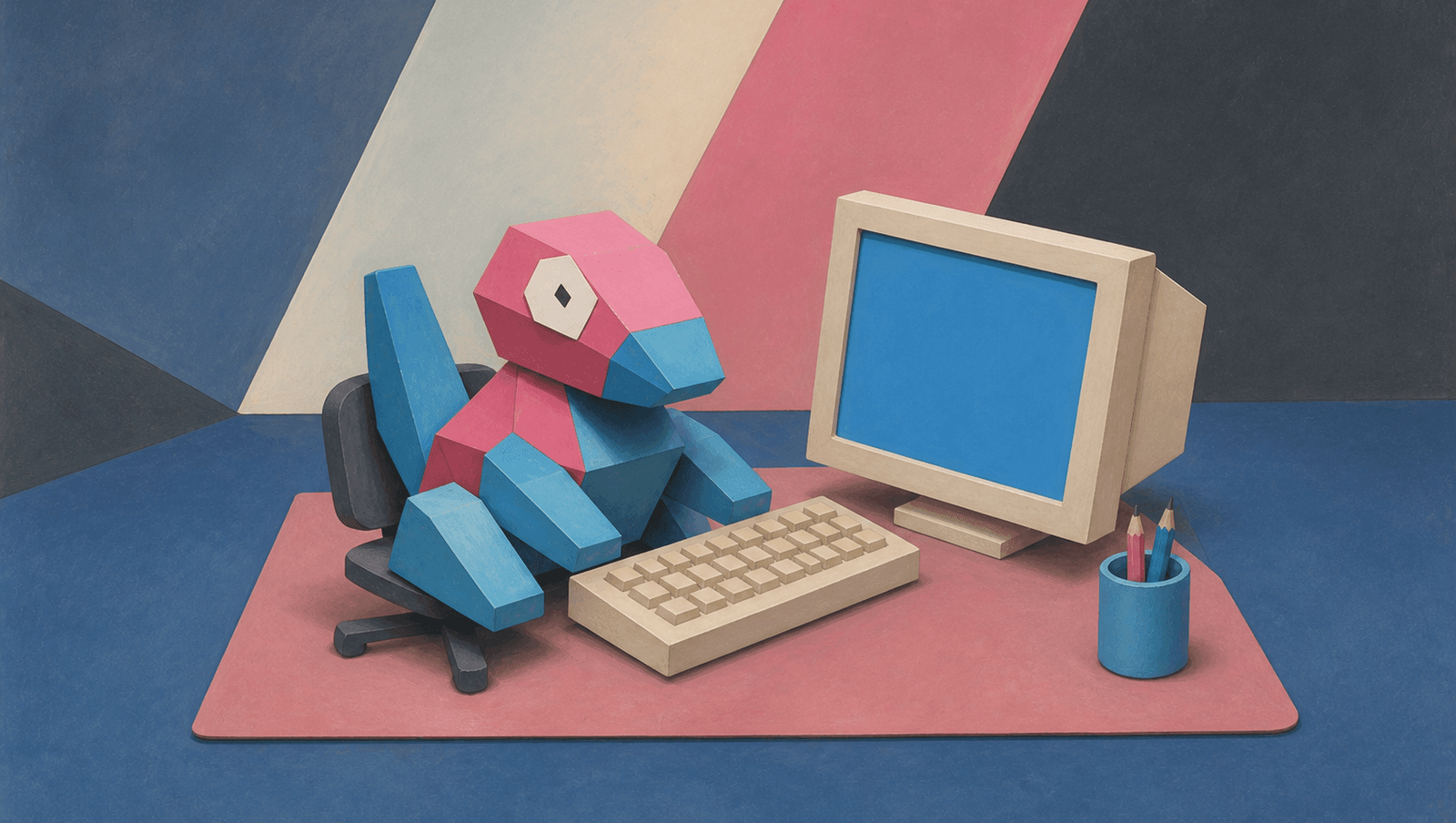 Porygon Data Entry mat artwork