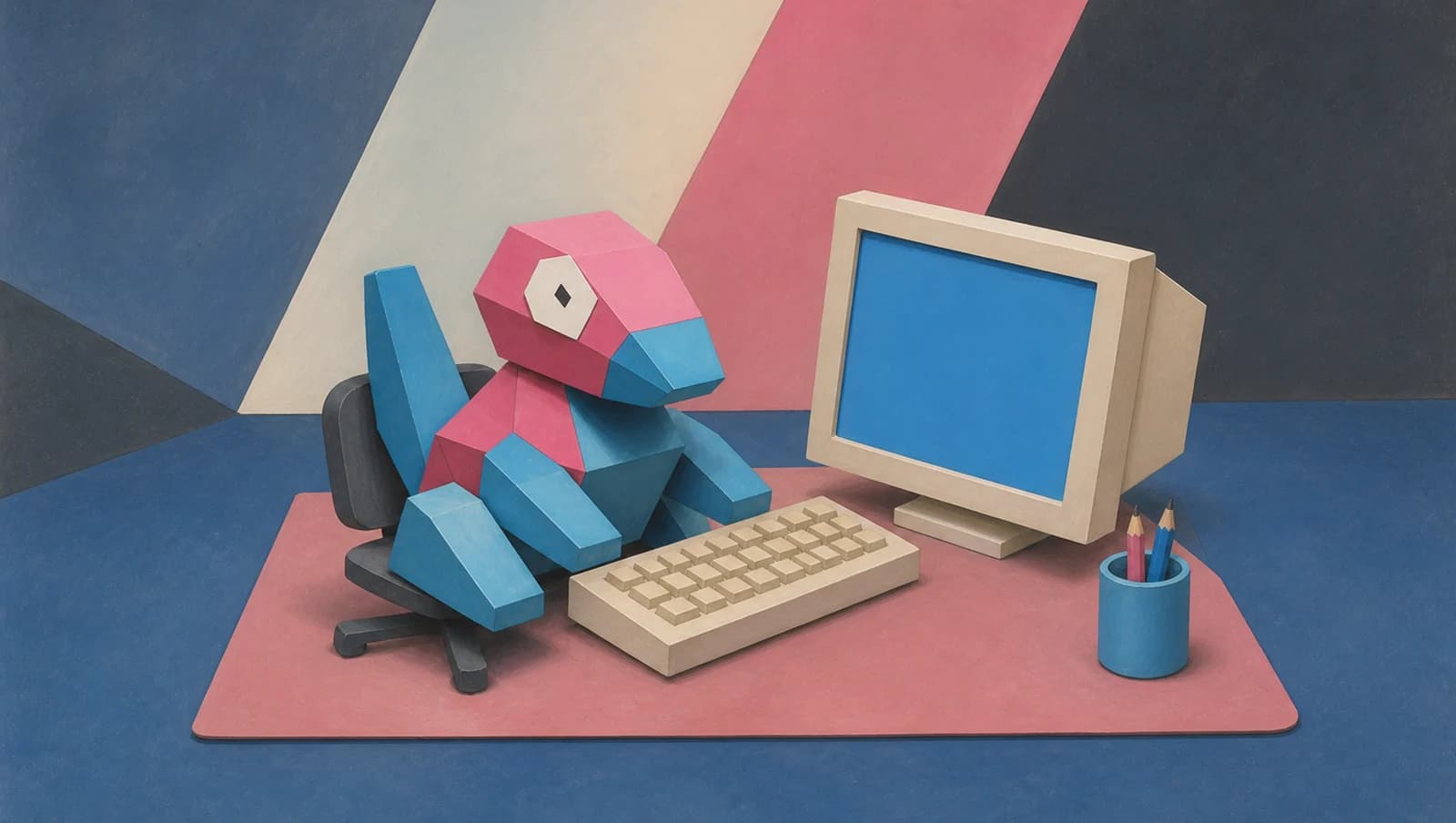 Porygon Data Entry mat artwork