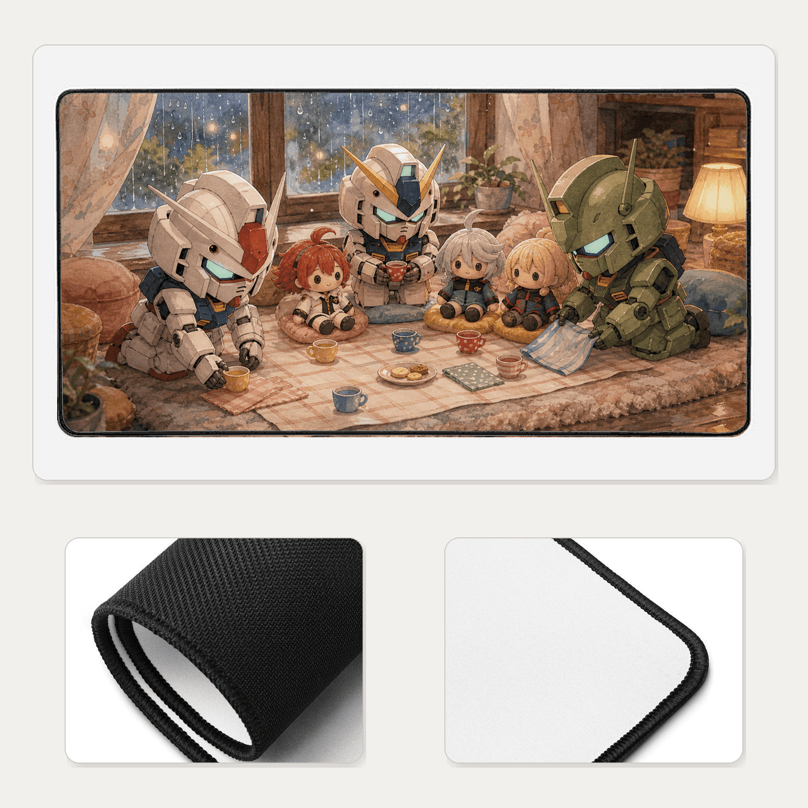 Rainy Day Floor Picnic desk mat