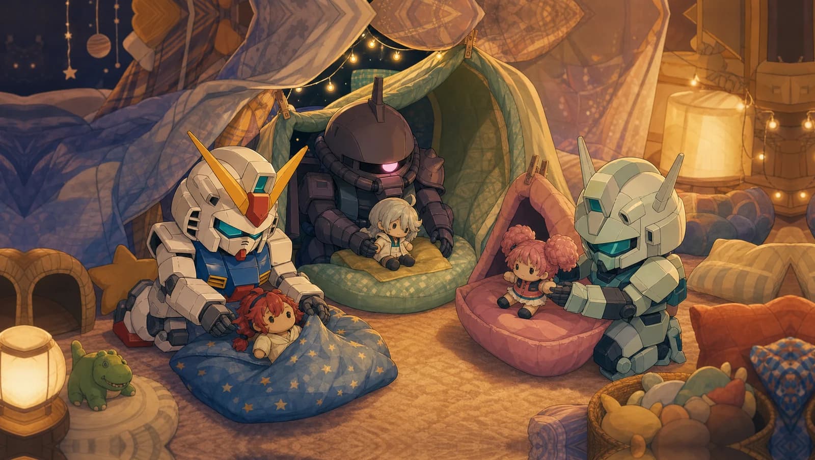 Blanket Fort Space Colony mat artwork