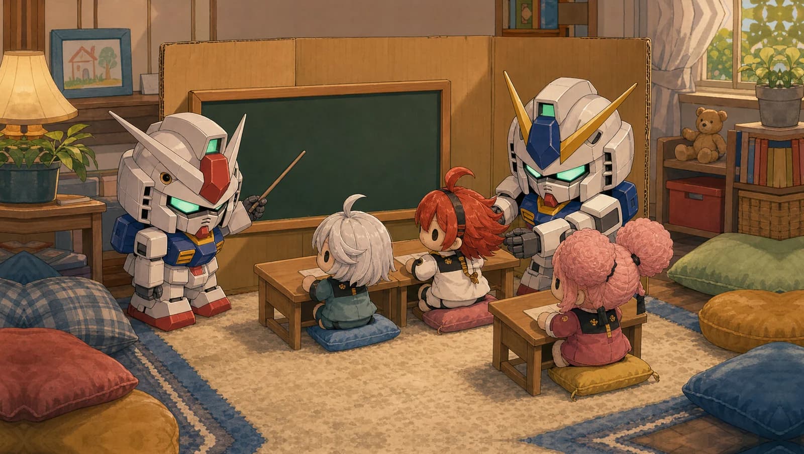 Pretend Classroom mat artwork