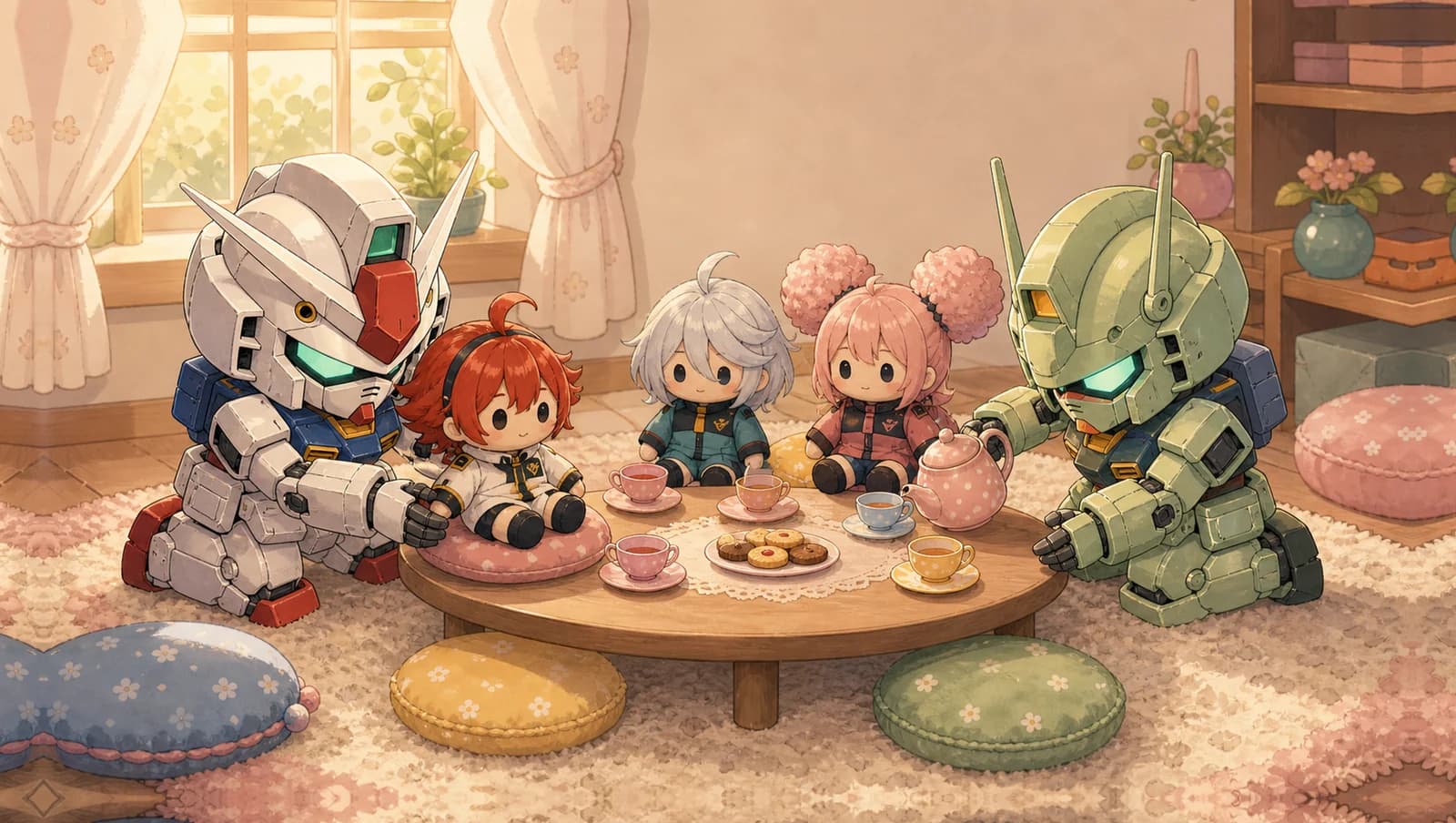 Tea Party mat artwork