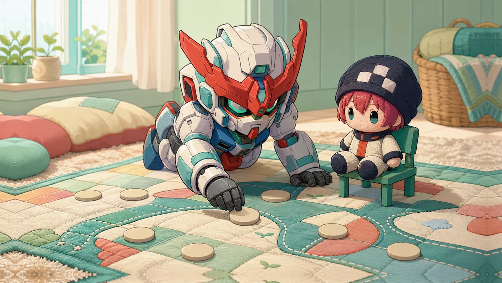 GQuuuuuuX Board Game mat artwork