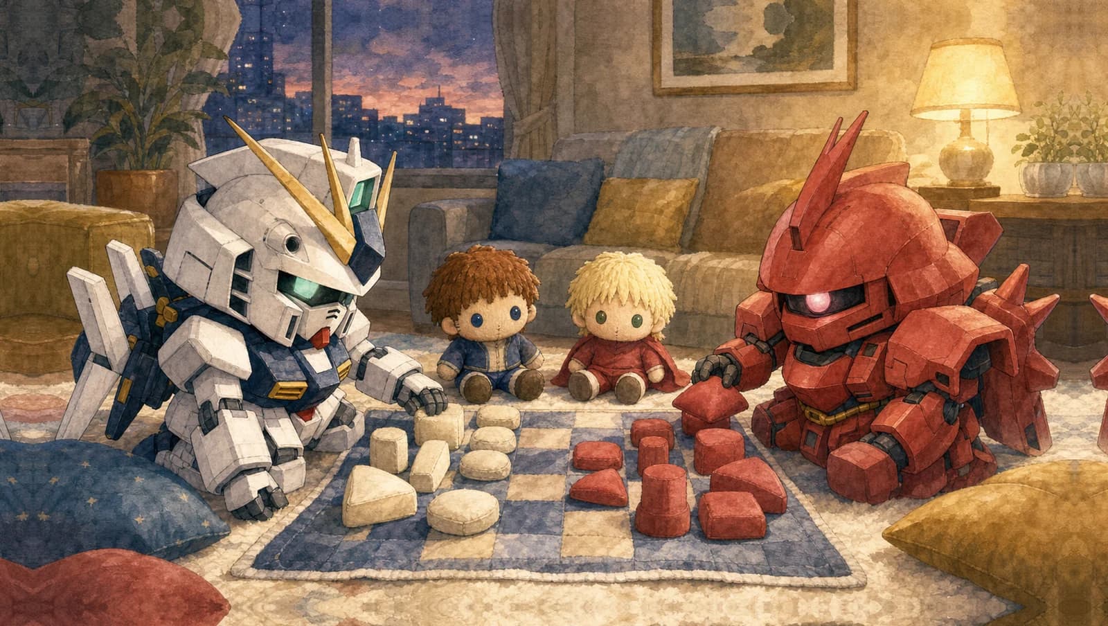 CCA Pillow Chess Picnic mat artwork