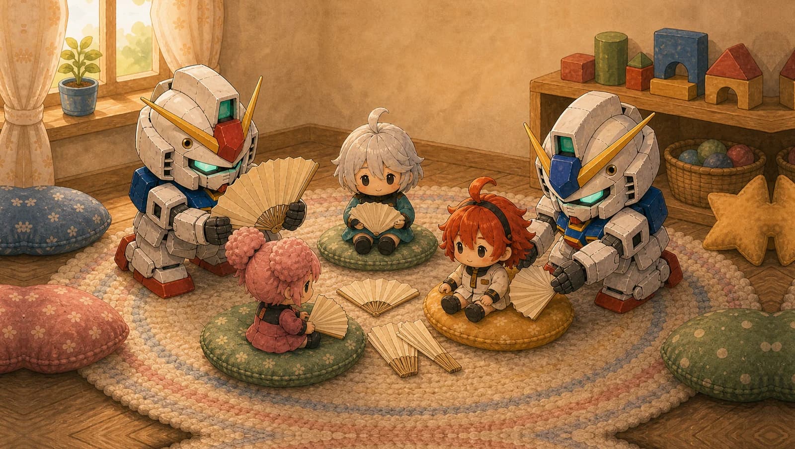 Paper Fan mat artwork