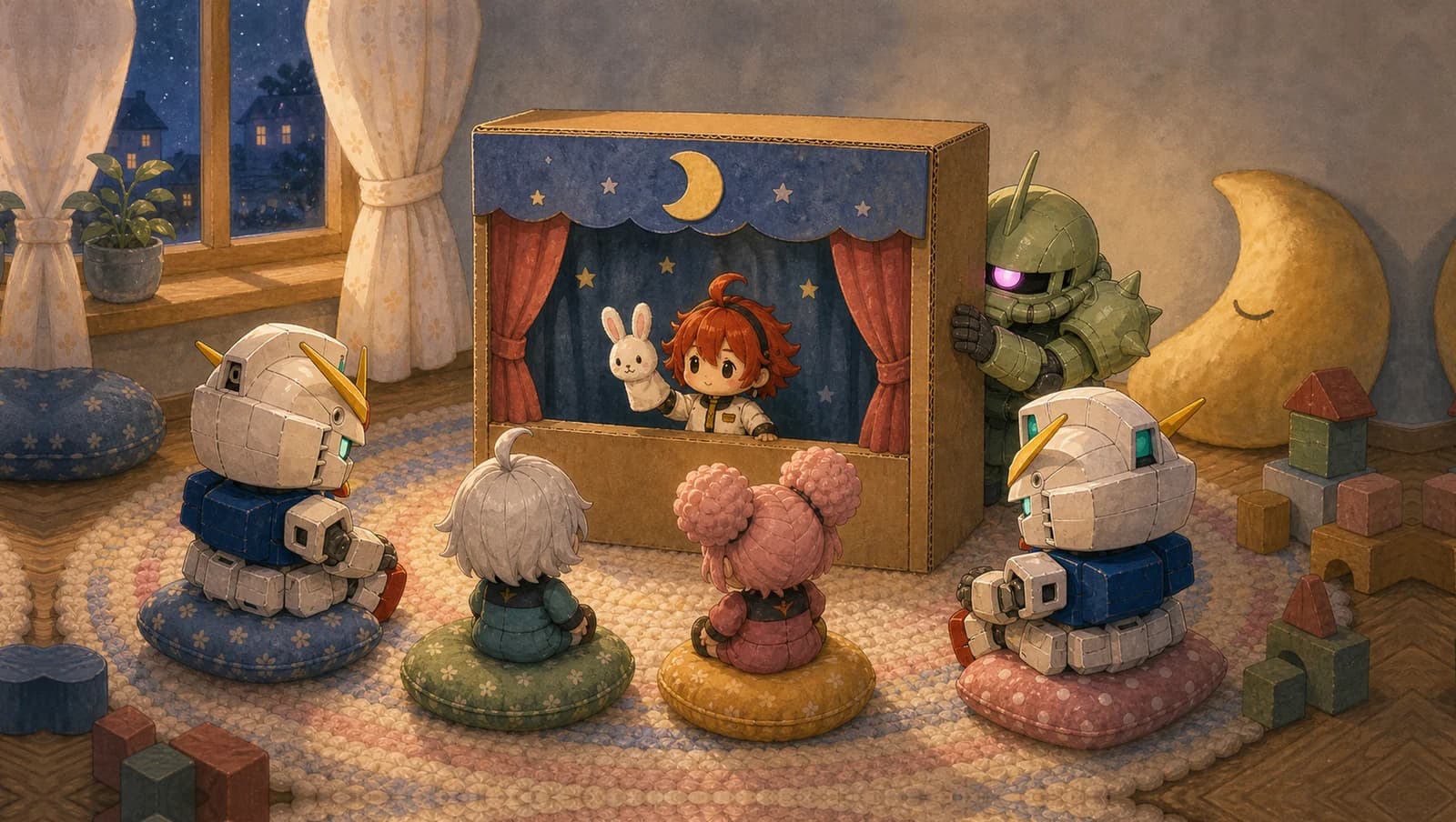 Moon Puppet mat artwork