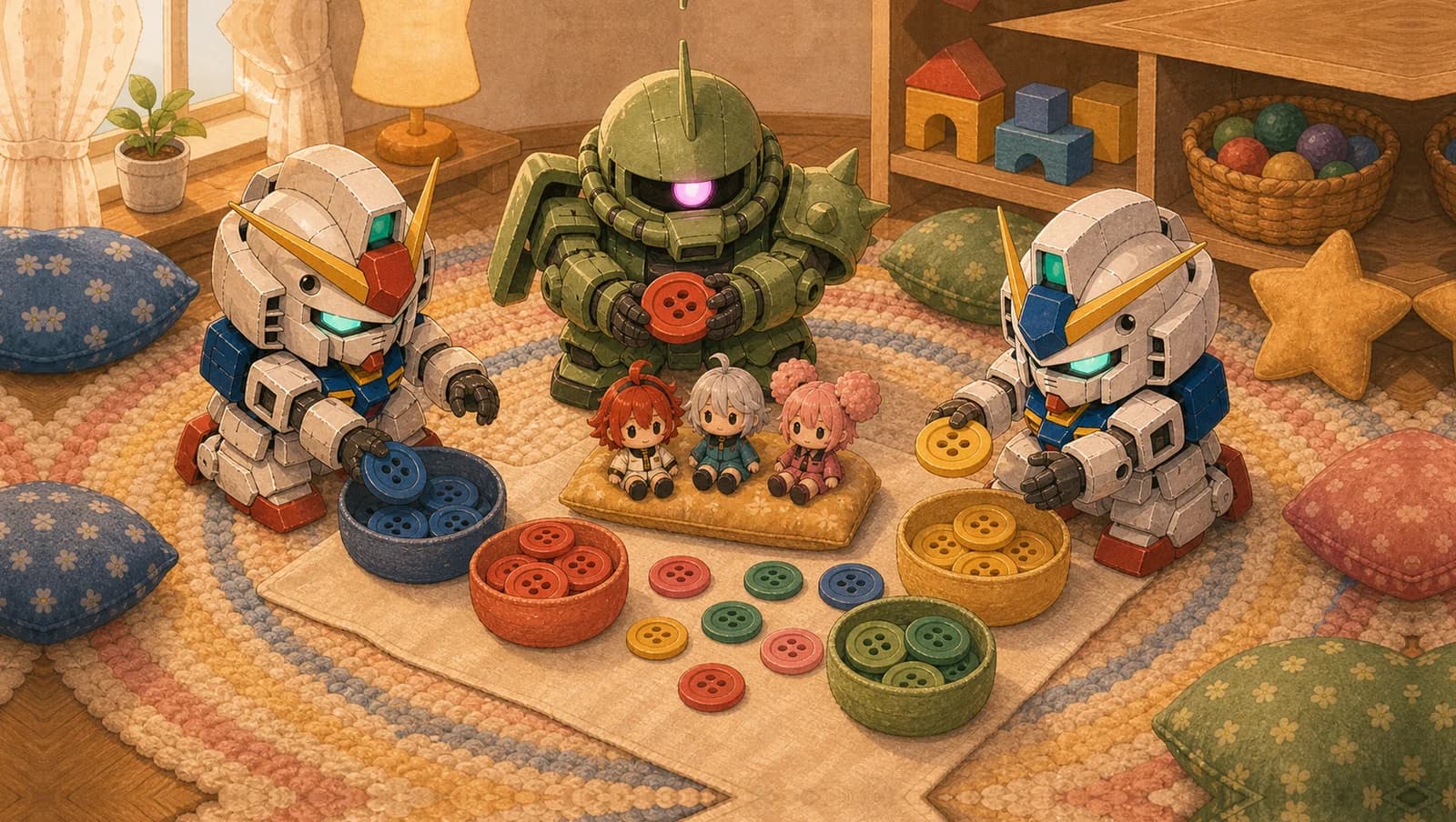 Button Sorting mat artwork