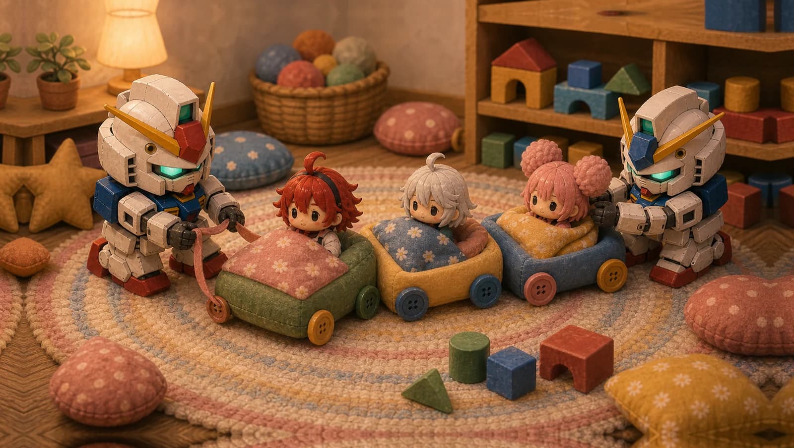 Pillow Nap Train mat artwork