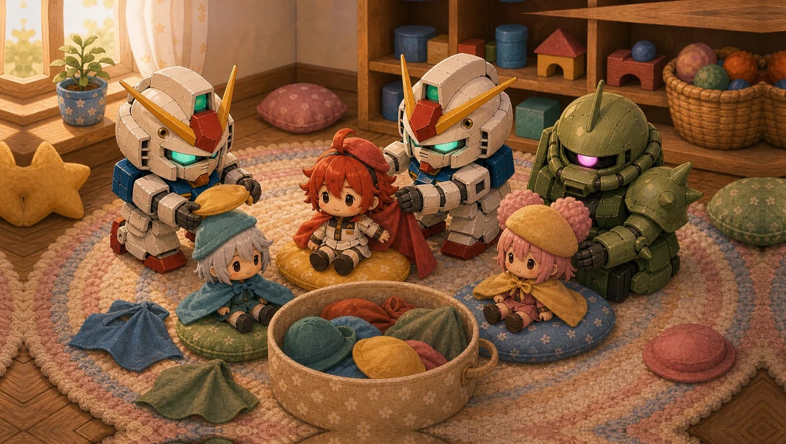 Dressup Hats mat artwork