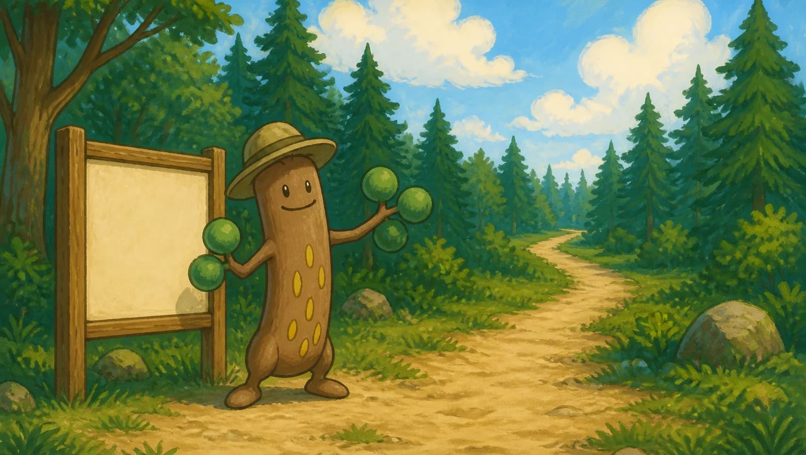 Sudowoodo Park Ranger mat artwork