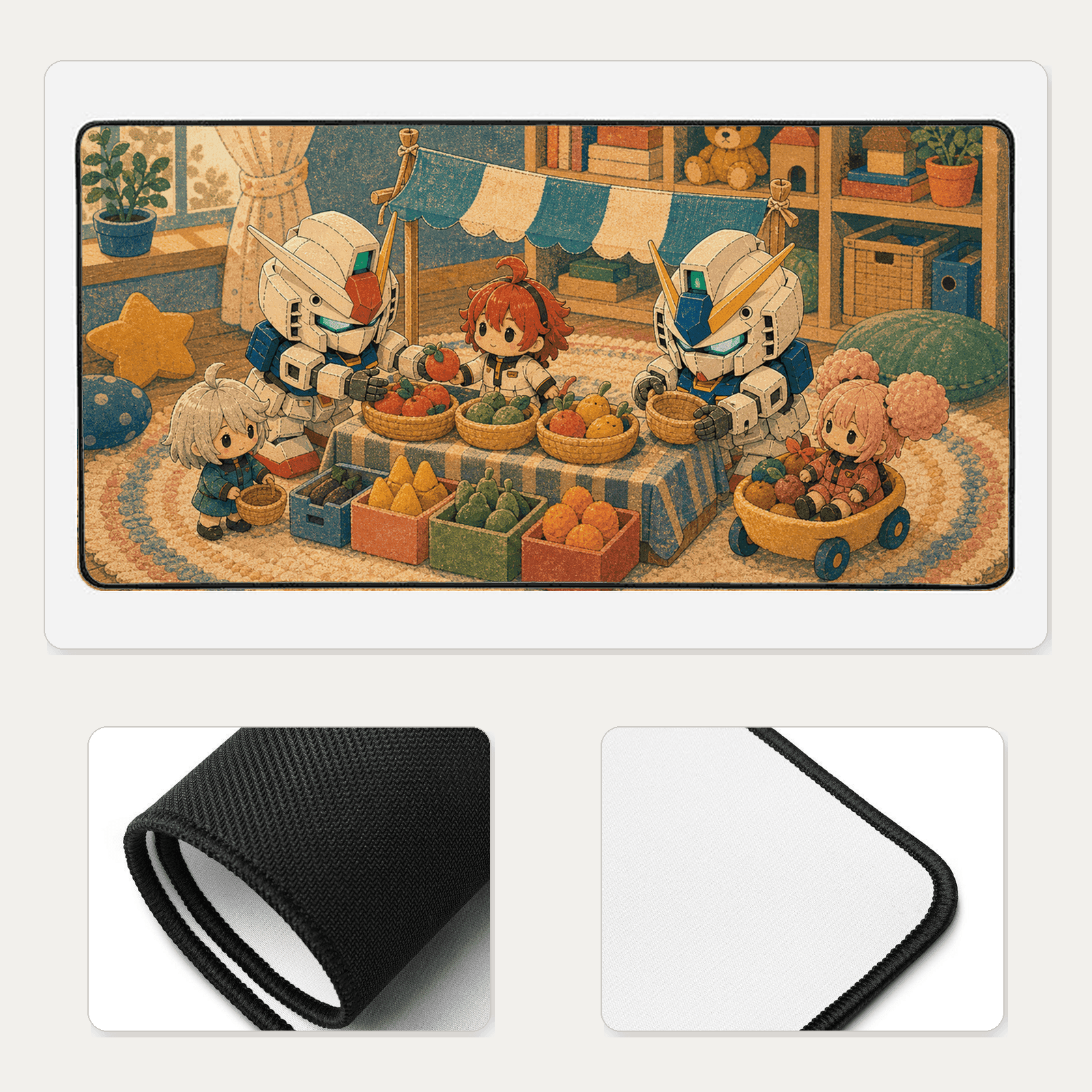 Tiny Market Morning desk mat
