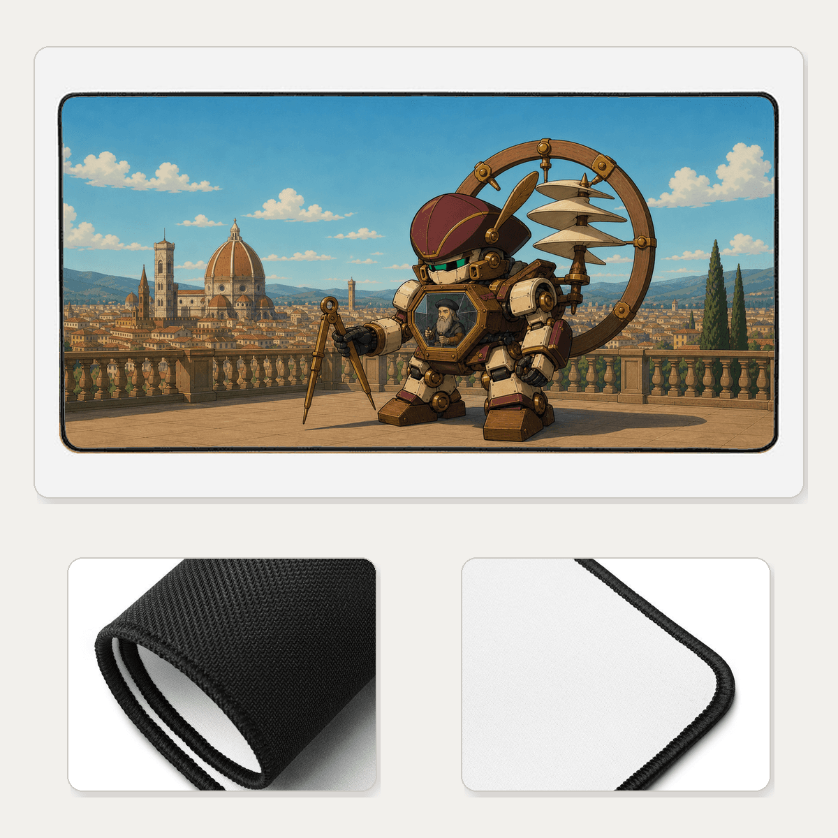 The Vitruvian War Machine mat artwork
