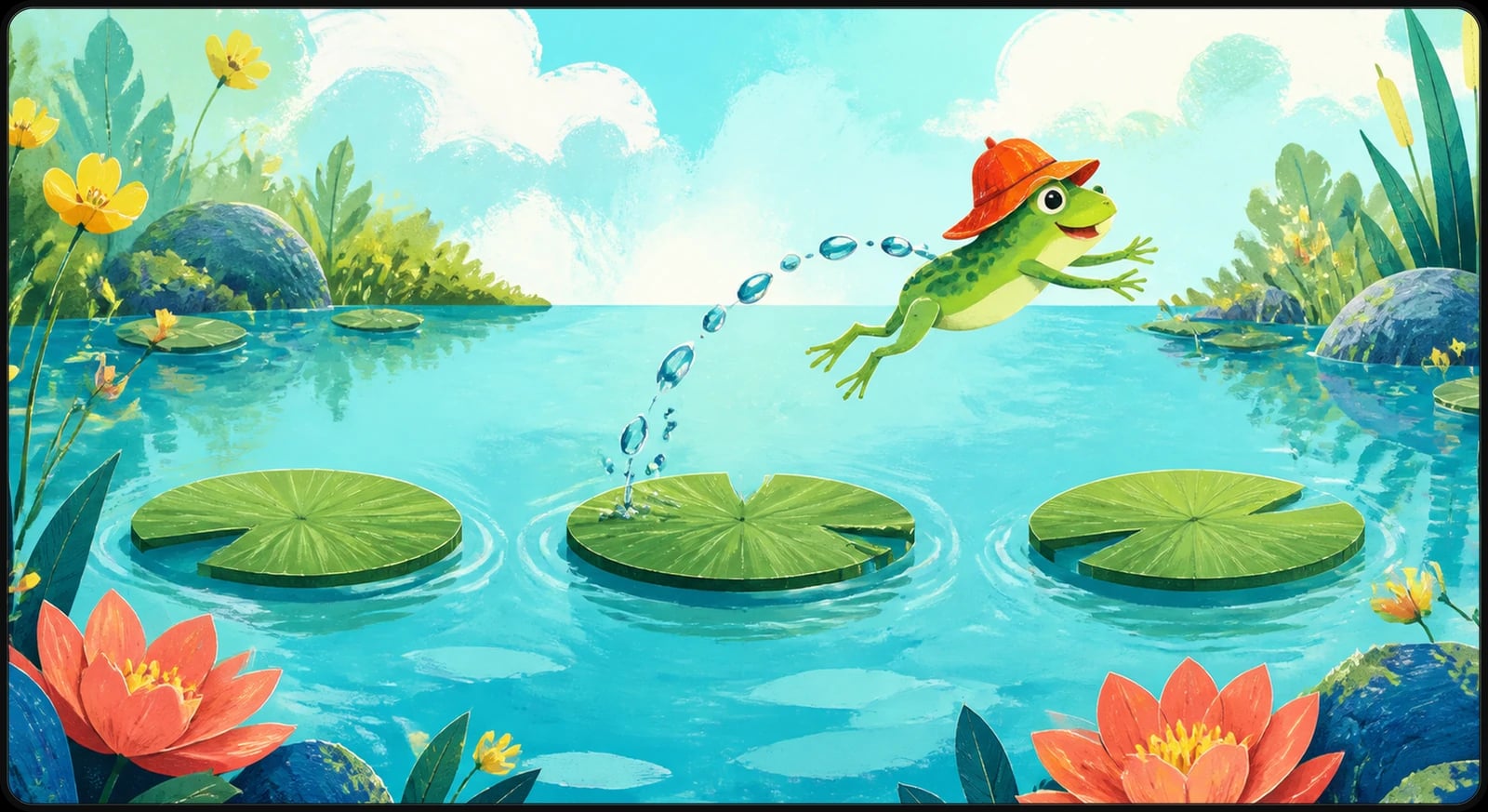 Buffering Pond mat artwork