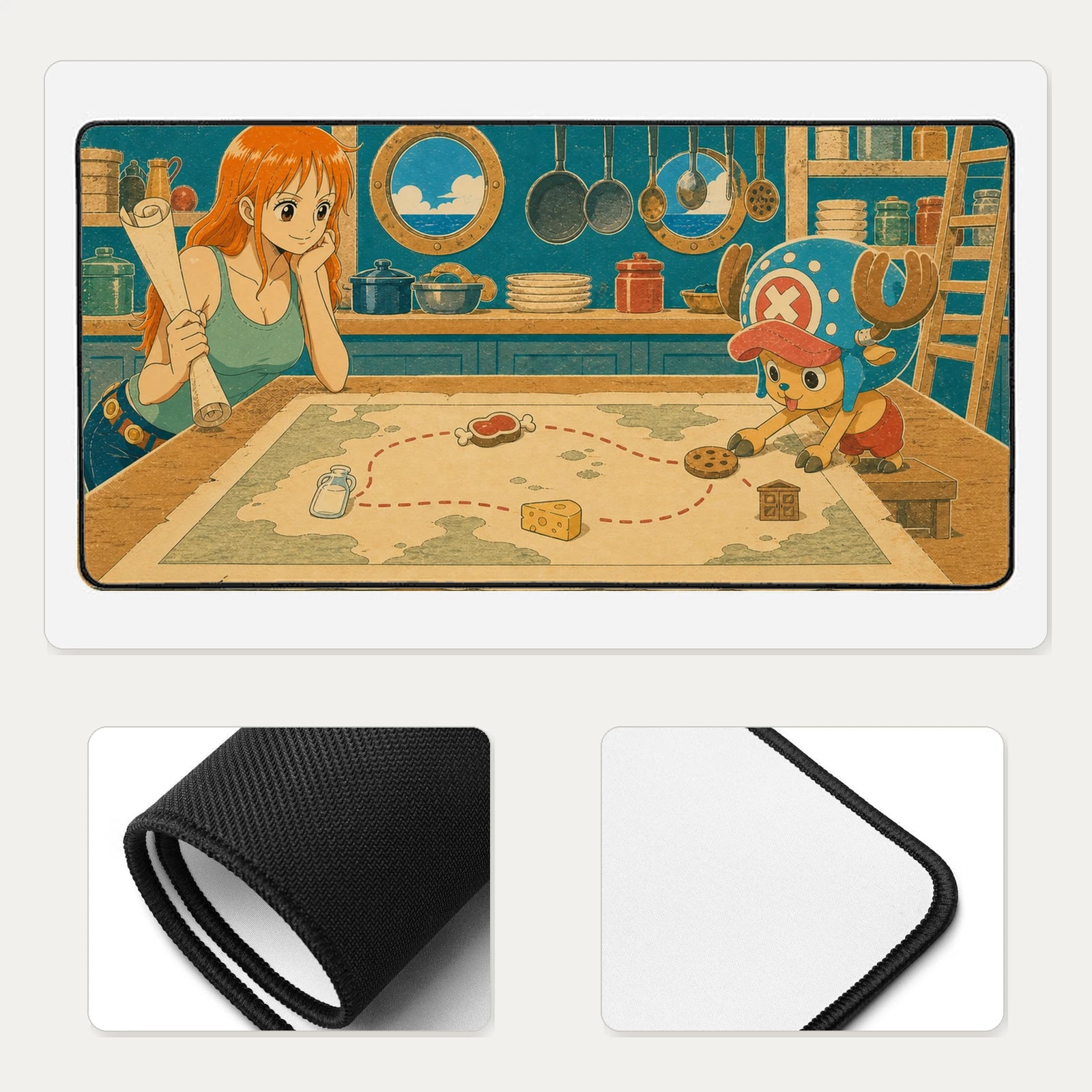 Emergency Snack Map mat mockup